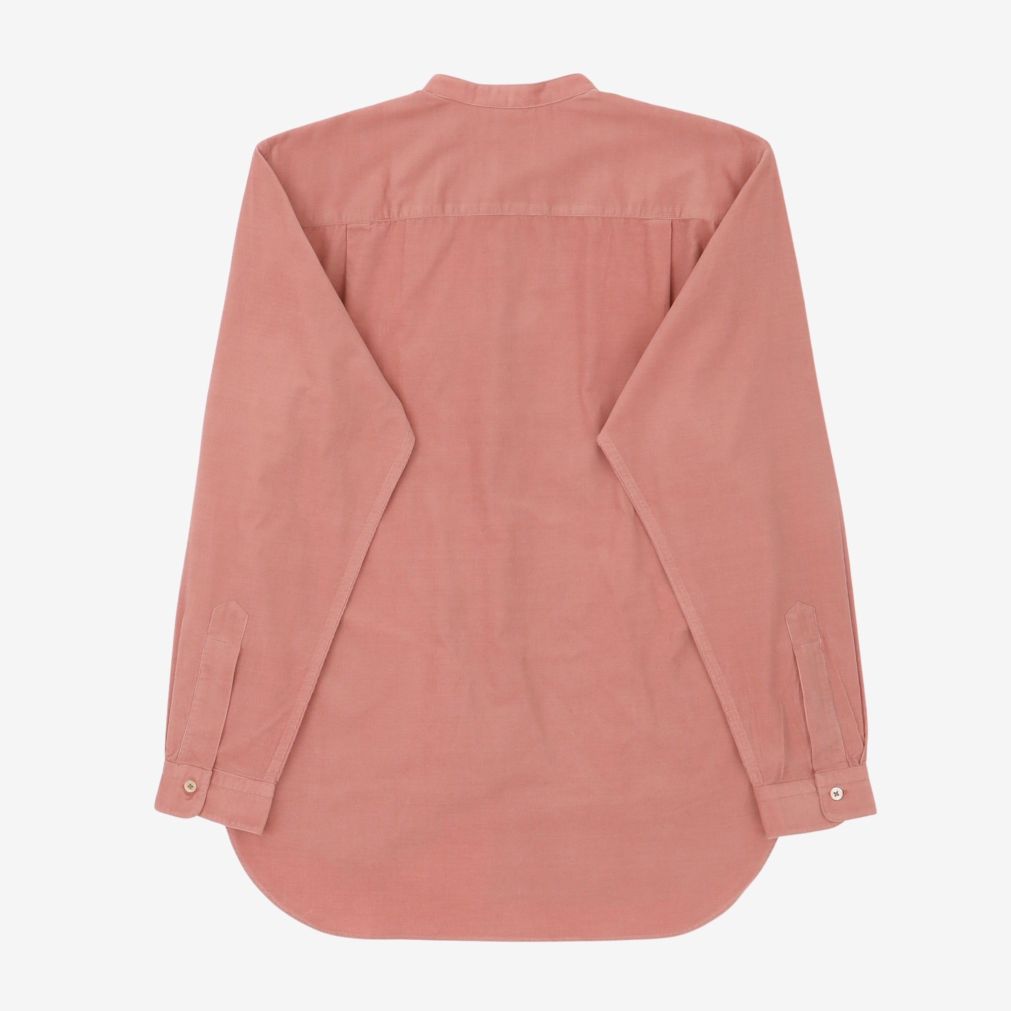 Needlecord Collarless Shirt