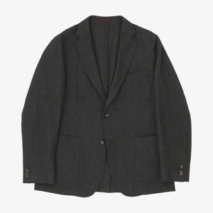 Woven Cotton Blazer