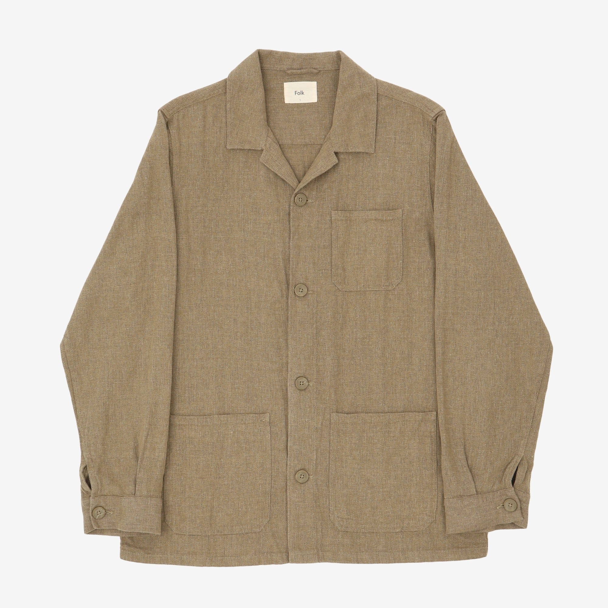 Linen Blend Chore Jacket