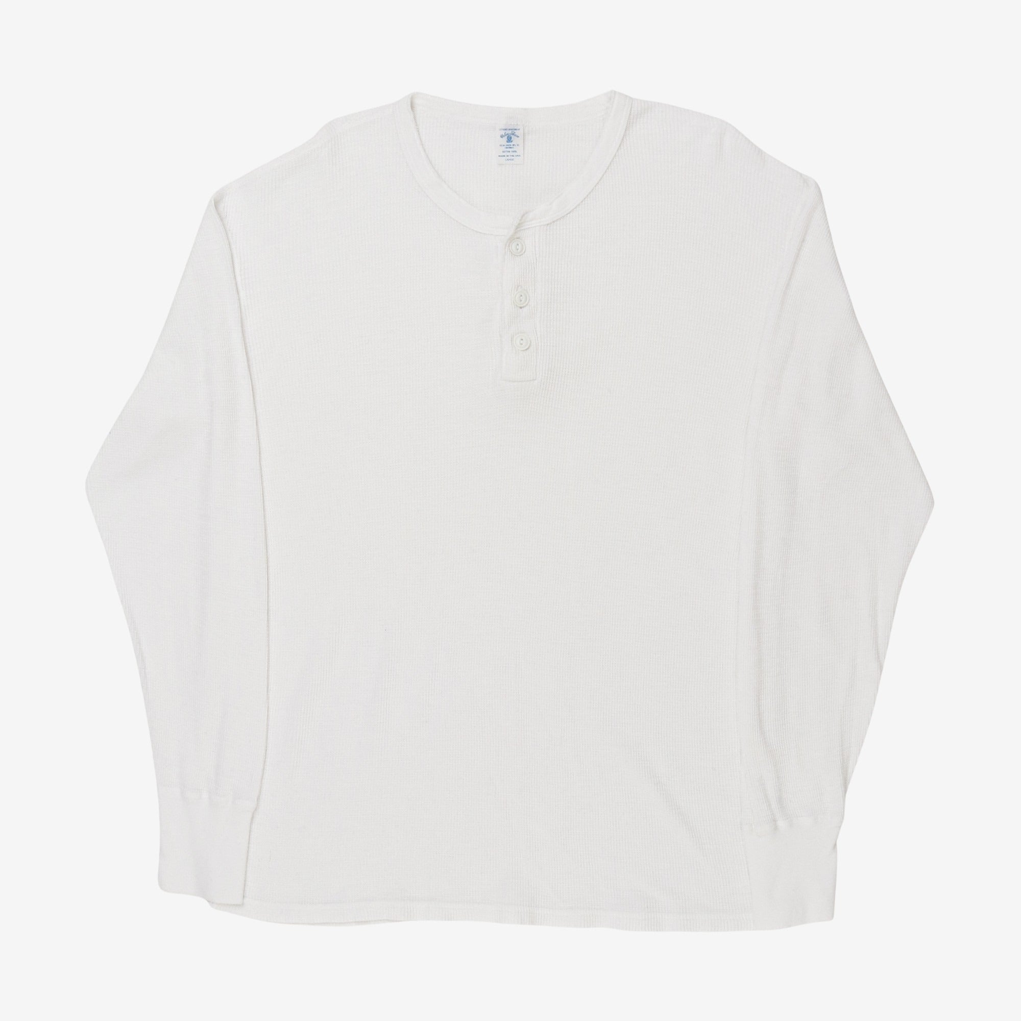 Waffle Henley LS