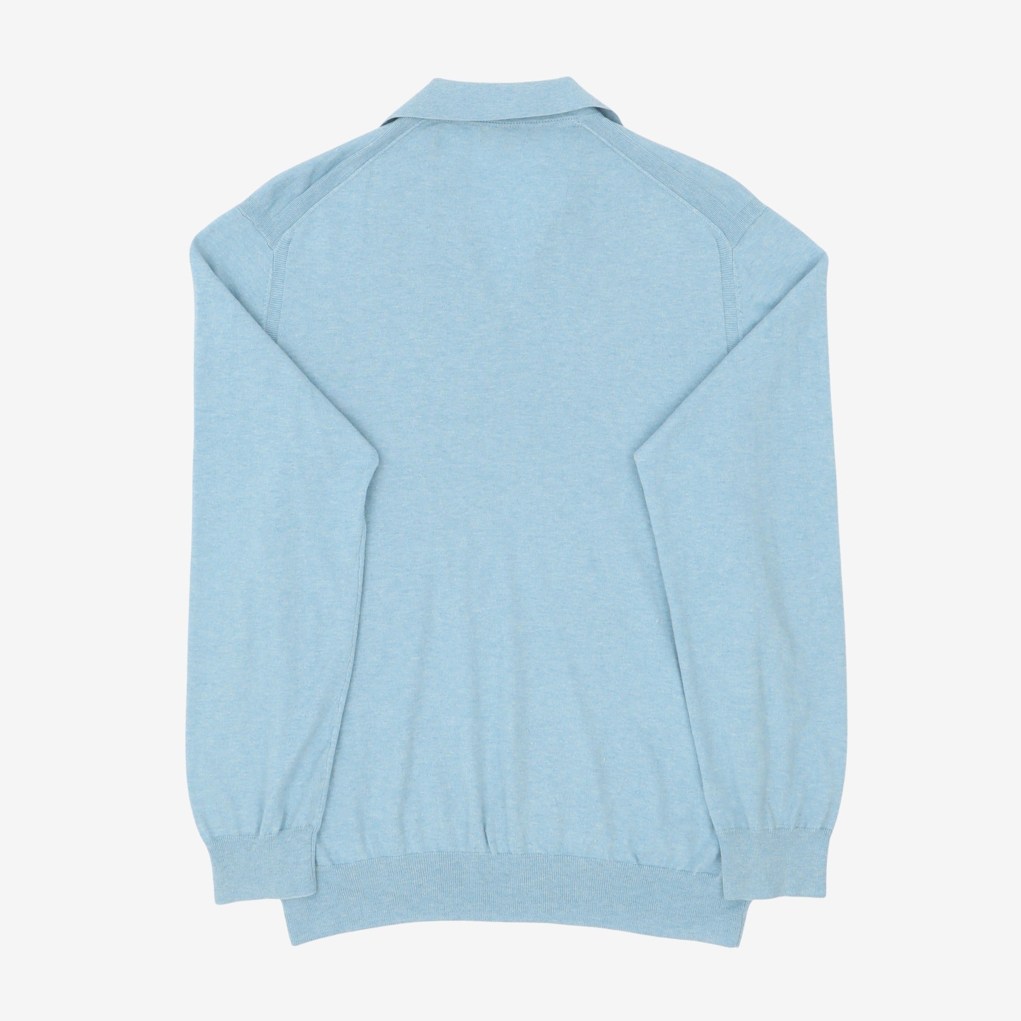 Cotton Cashmere Polo Knit
