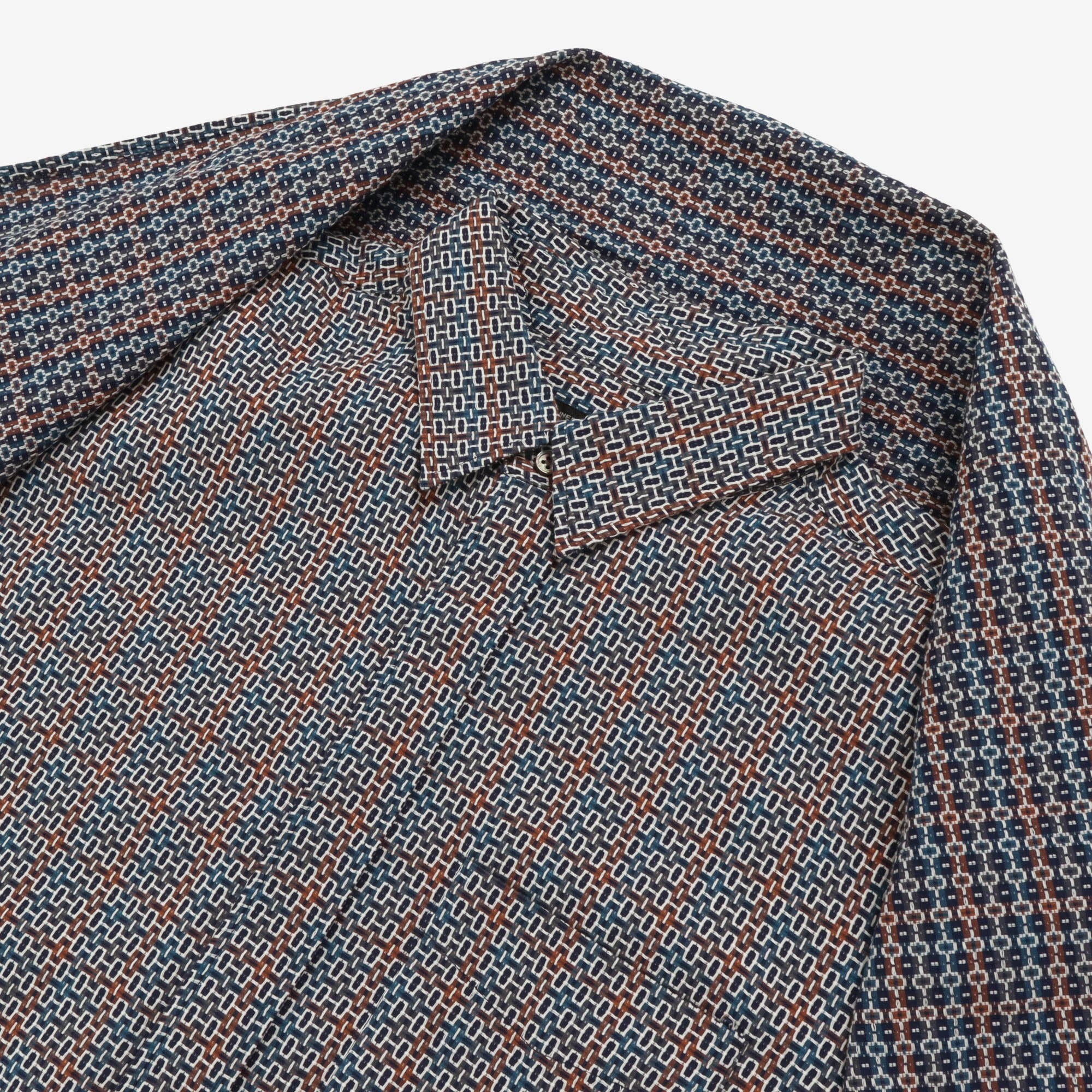 Jacquard Combo Shirt Scarf