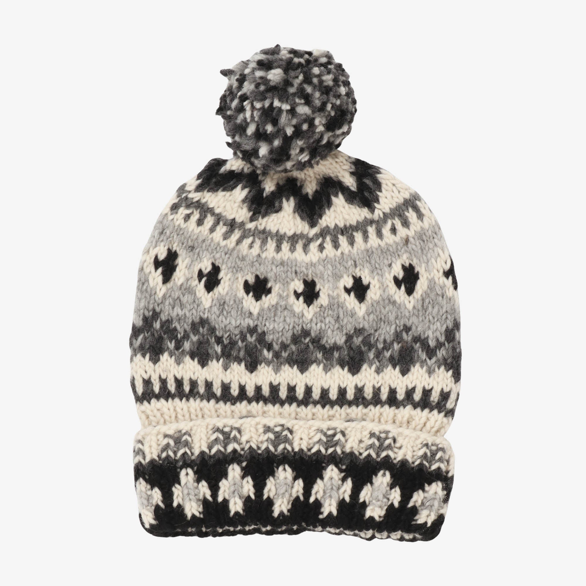 Fair Isle Double Cuff Hat