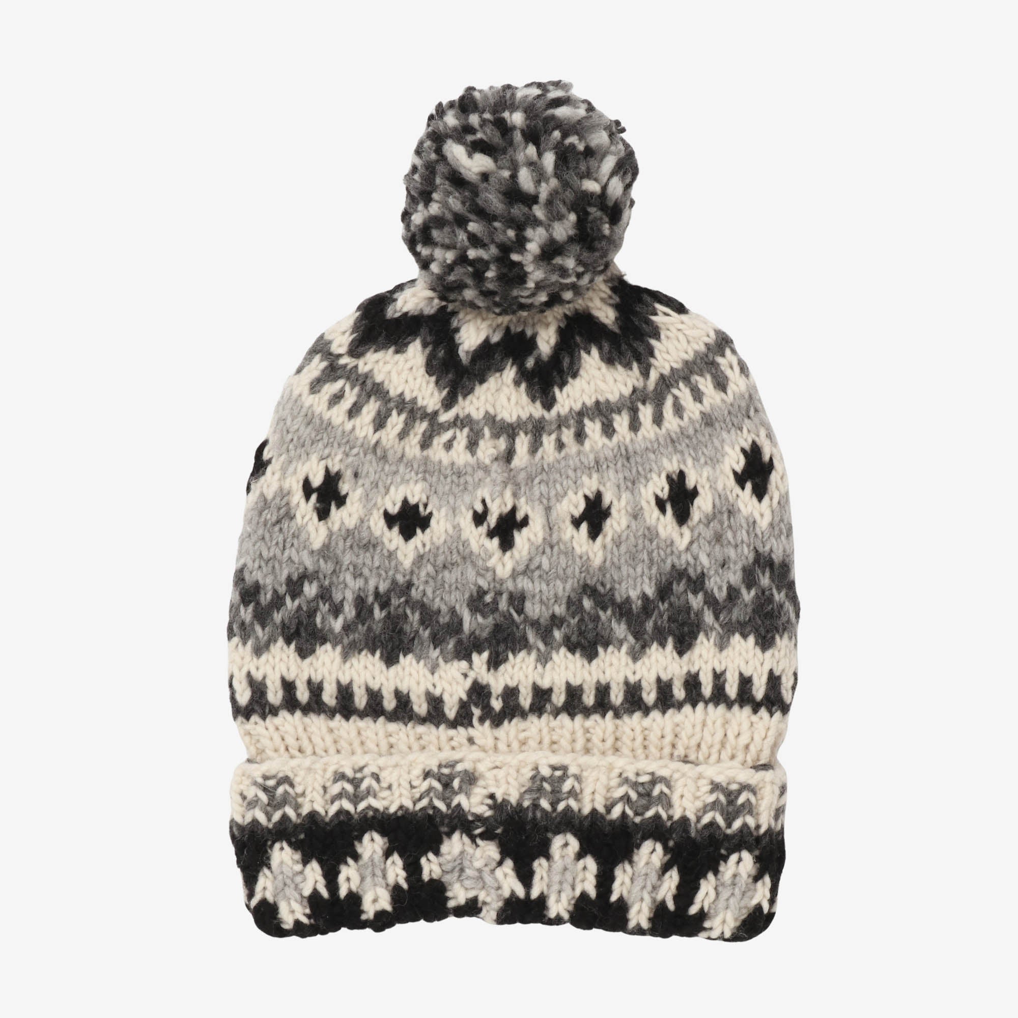 Fair Isle Double Cuff Hat