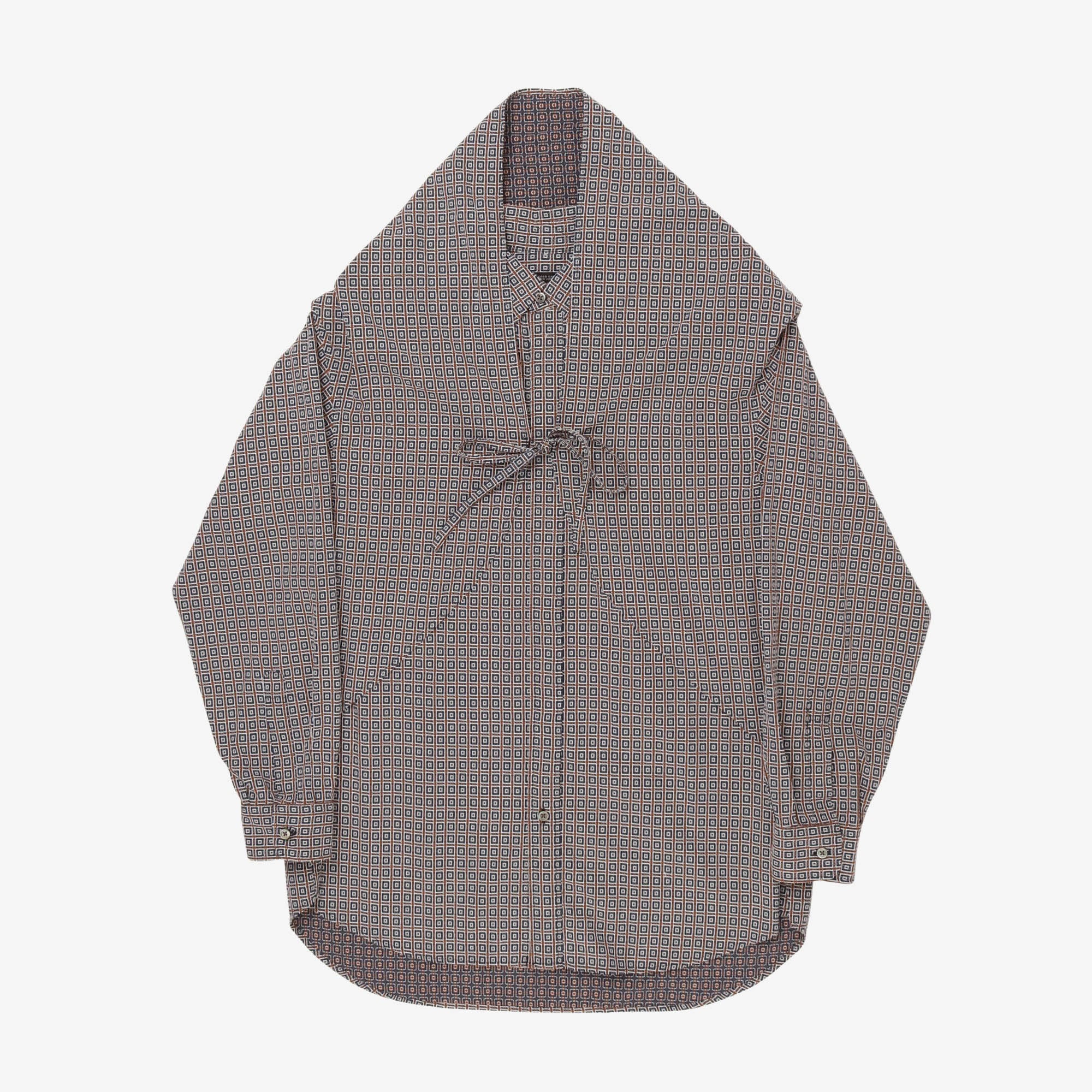 Jacquard Combo Shirt Scarf