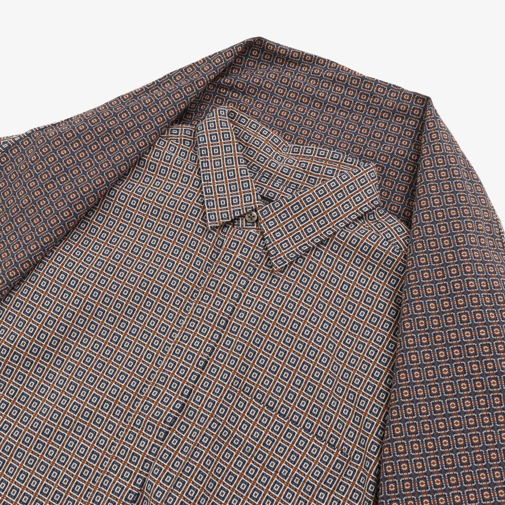 Jacquard Combo Shirt Scarf