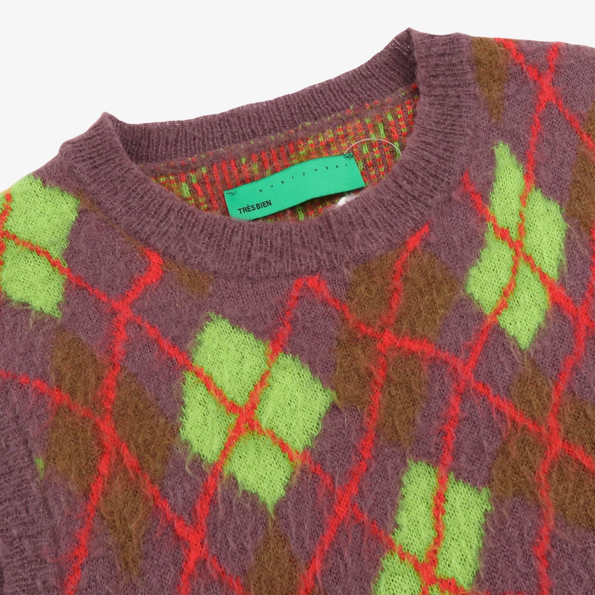 Acid Plaid Sweater Vest