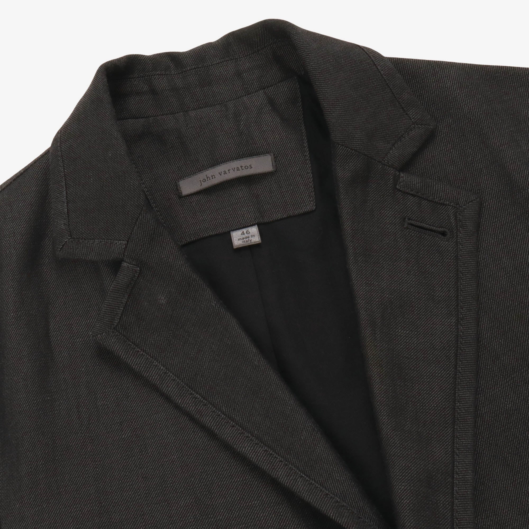 Wool Blend Twill Blazer
