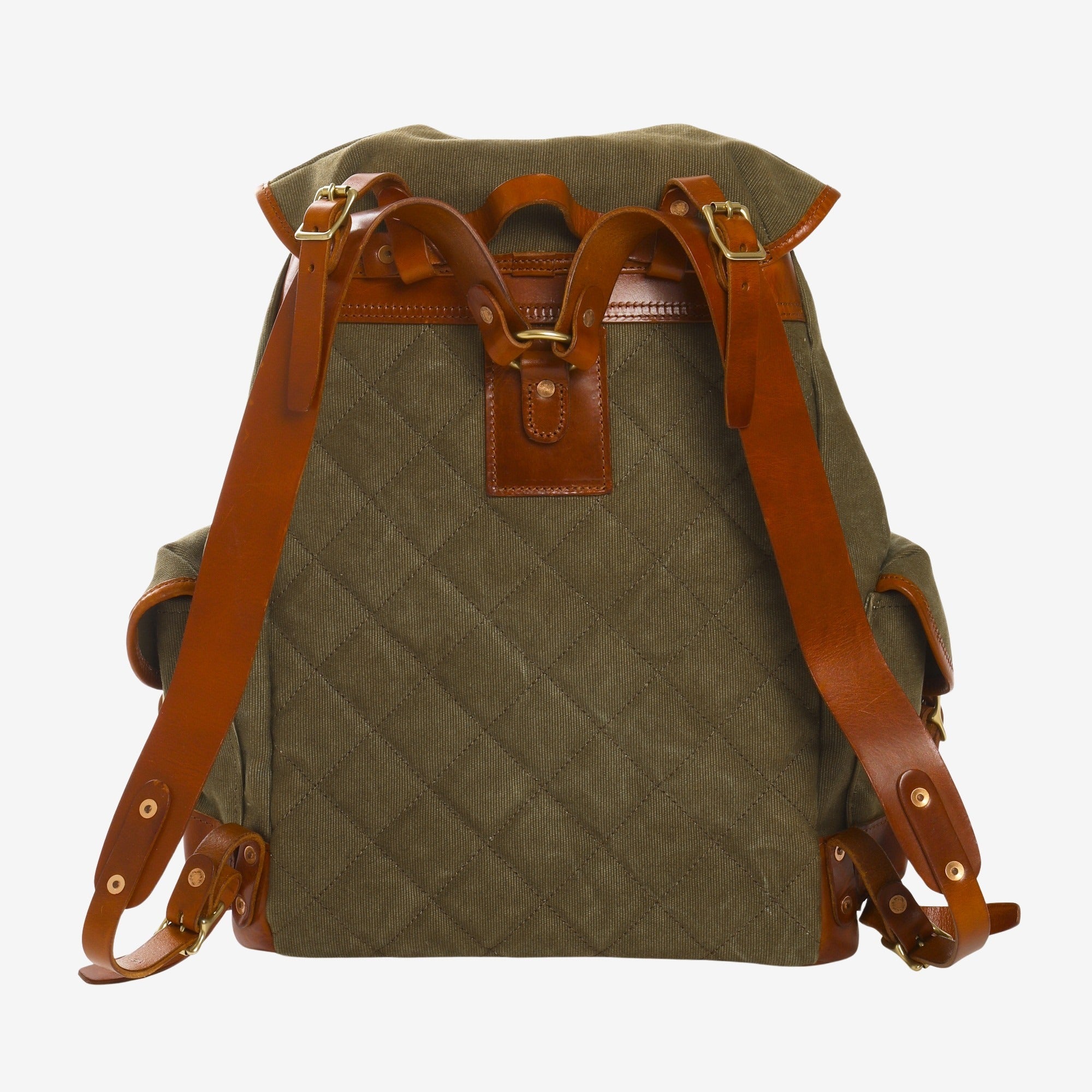 Leather Canvas Rucksack