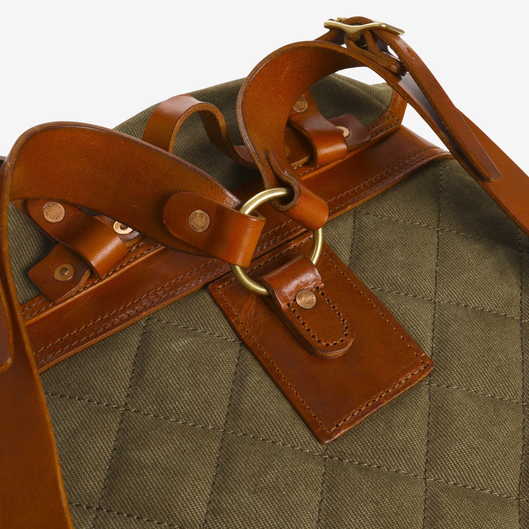 Leather Canvas Rucksack