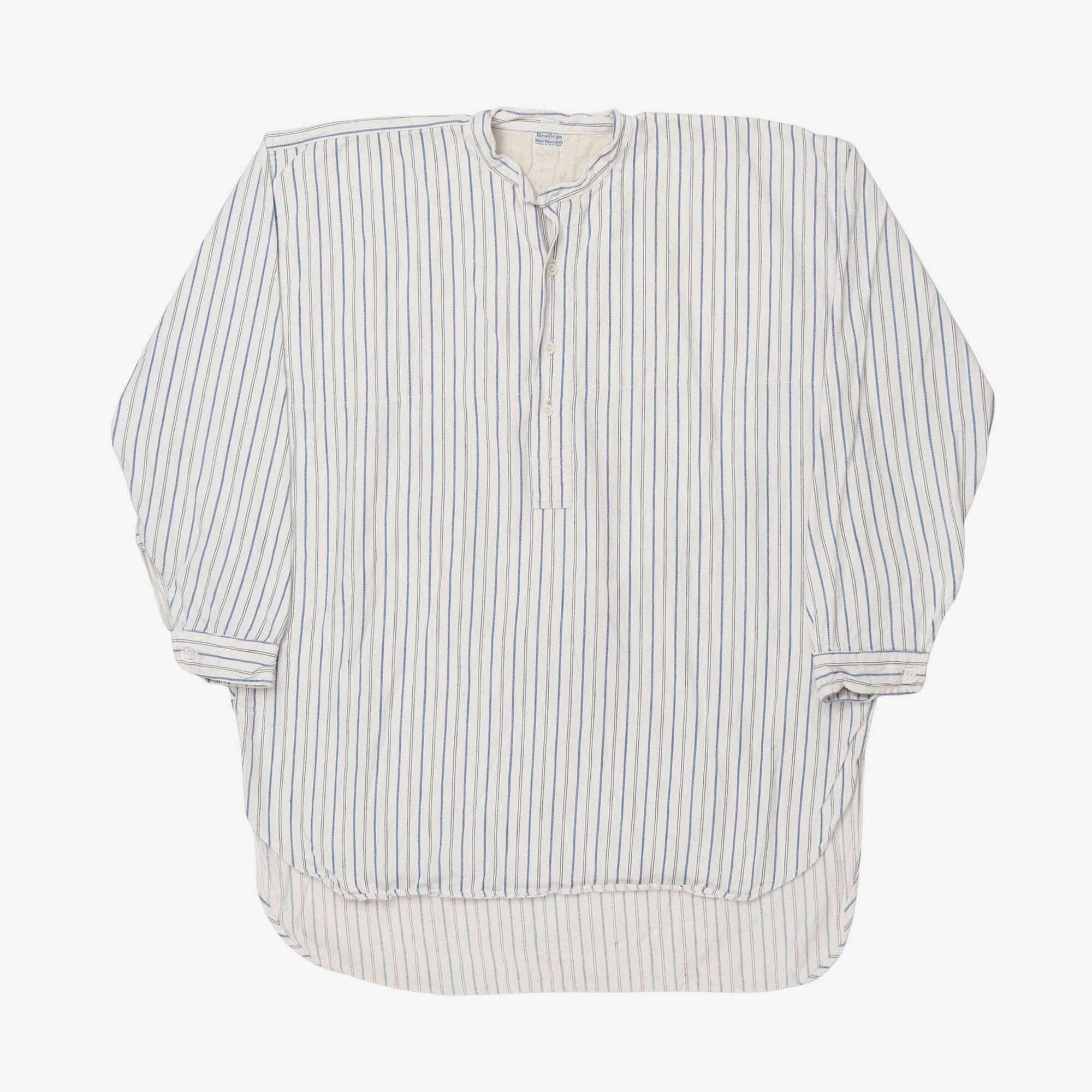 Striped Collarless Pullover