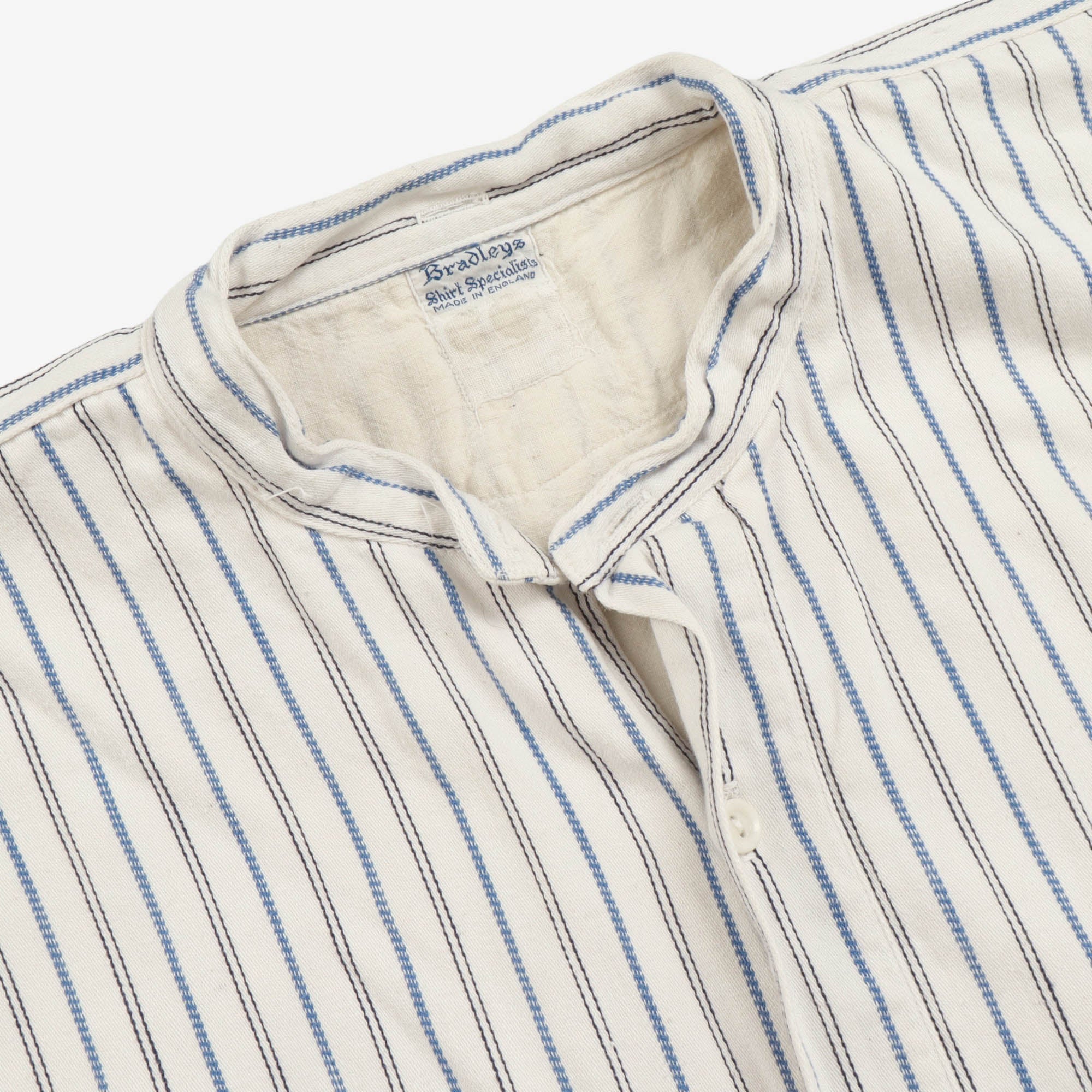 Striped Collarless Pullover