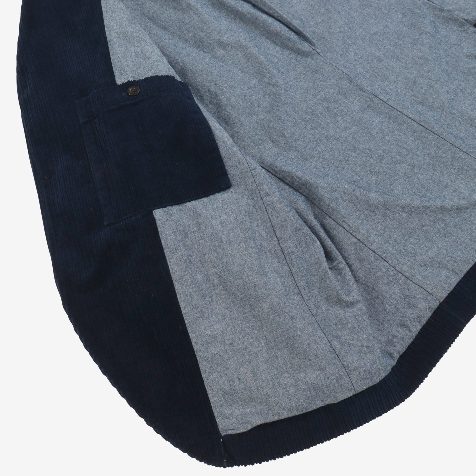 1920s French Indigo Corduroy Jacket