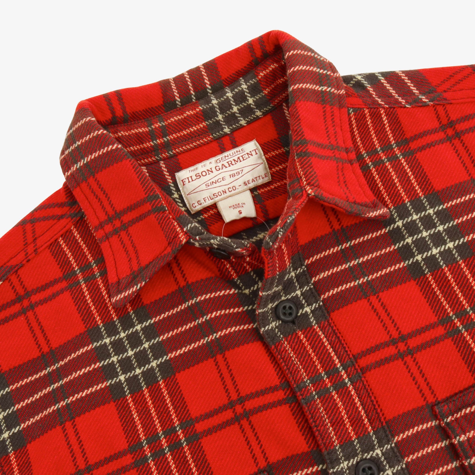 Plaid Flannel Work Shirt