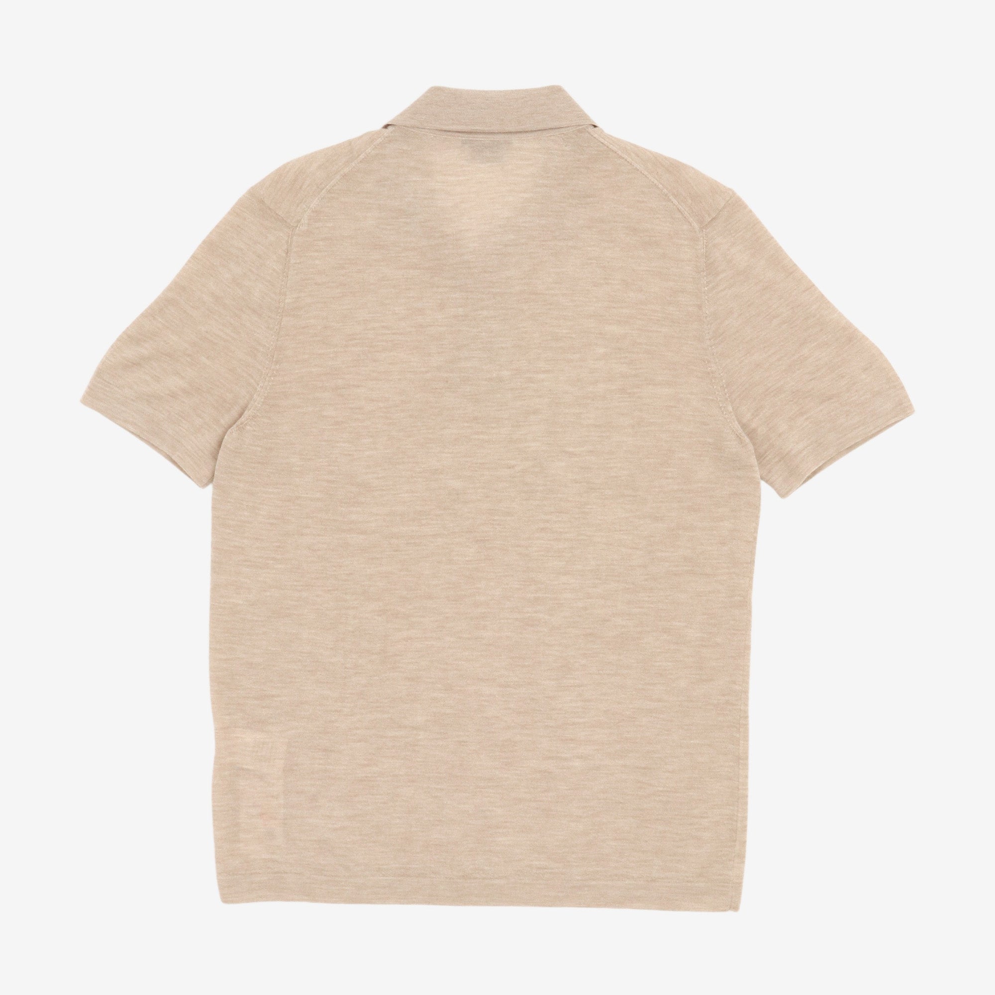 Cashmere Open Collar Polo