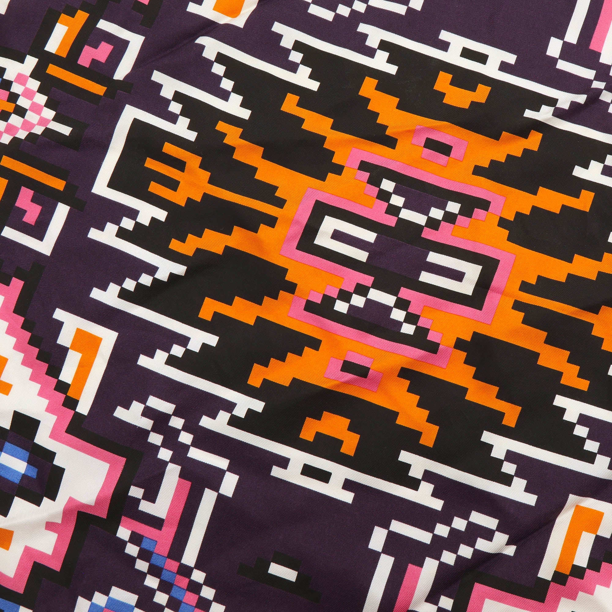 Hand Printed Silk Pocket Square