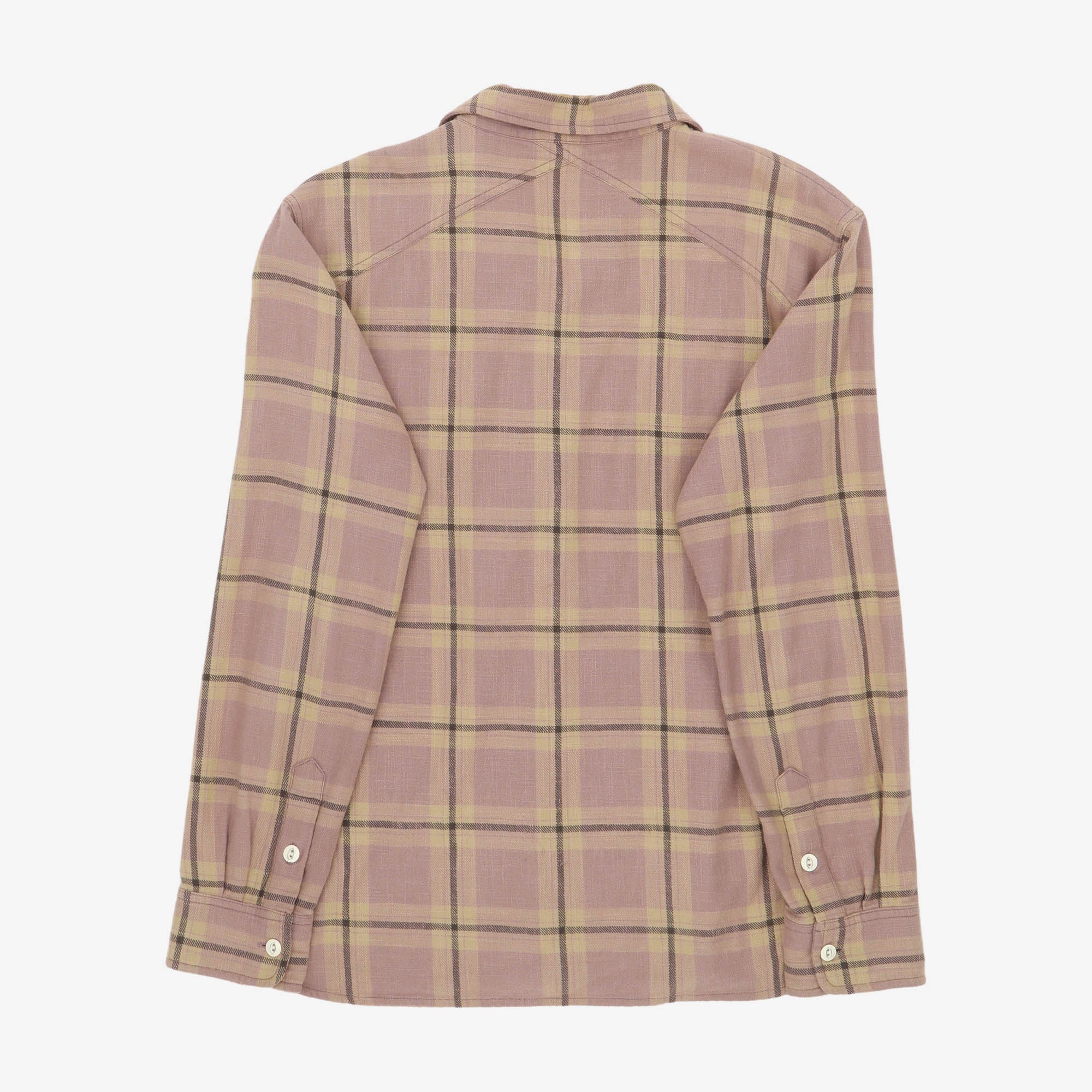 Slub Check Crosscut Flannel Shirt
