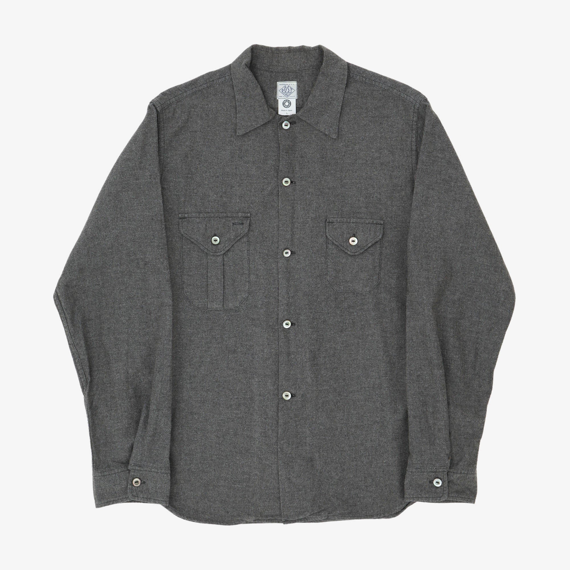 Brushed Cotton Utility Work Shirt