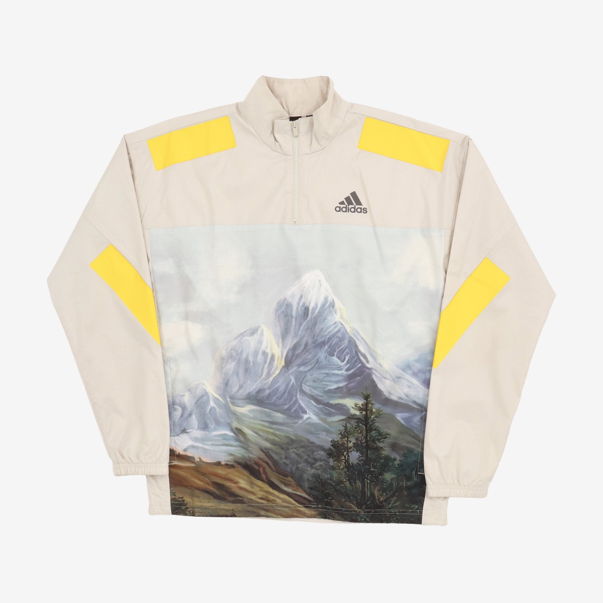 Mountain Graphic Half Zip Pullover Jacket
