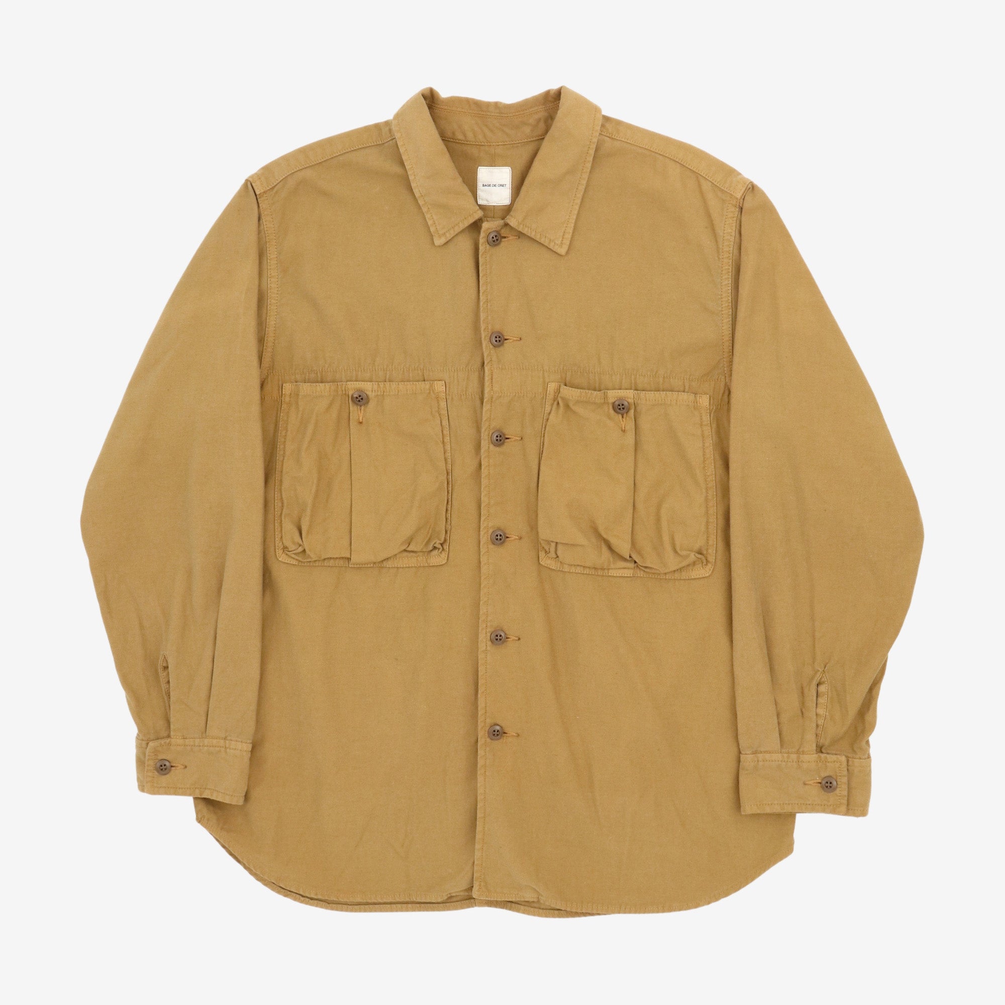 Back Satin Work Shirt