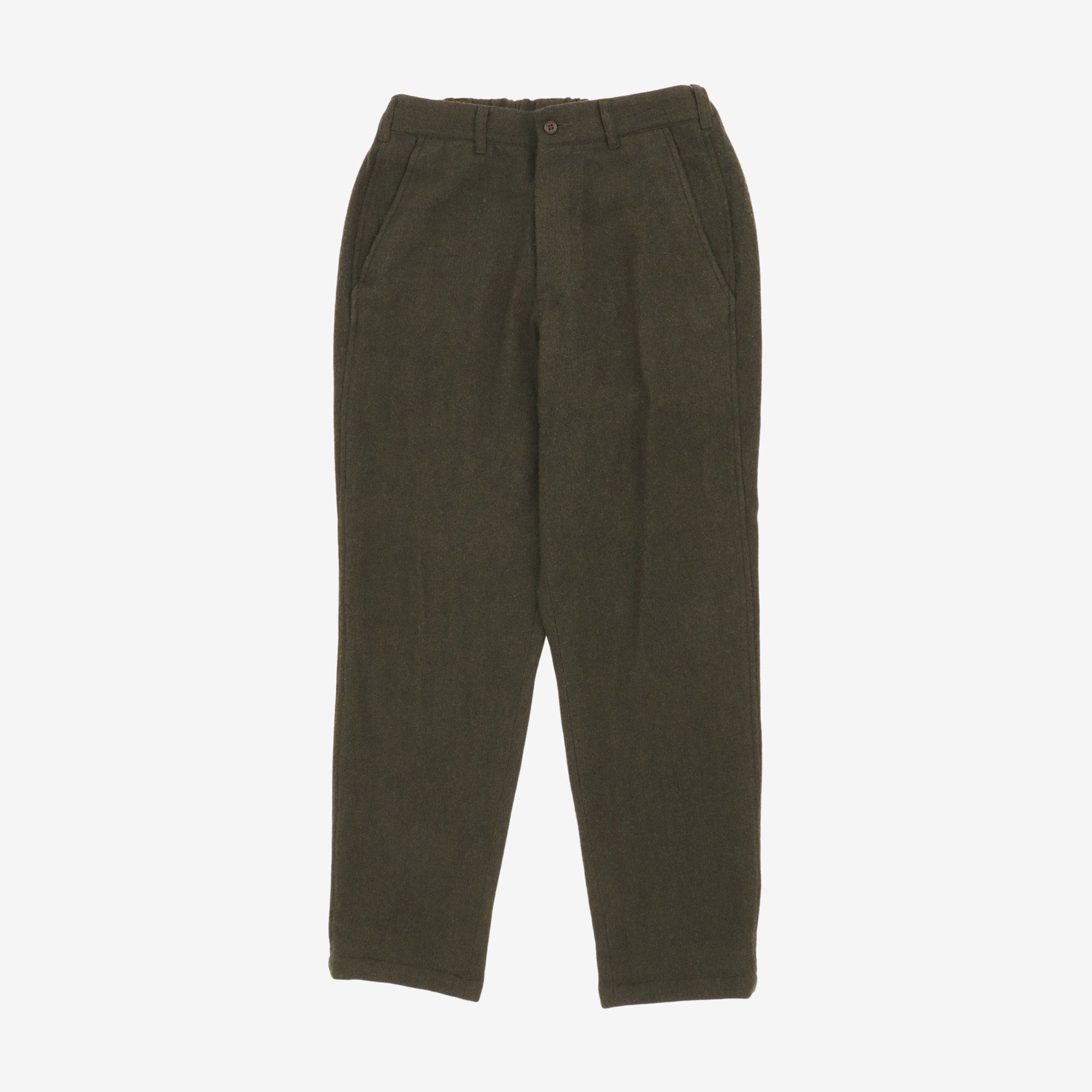 Tapered Wool Easy Pant