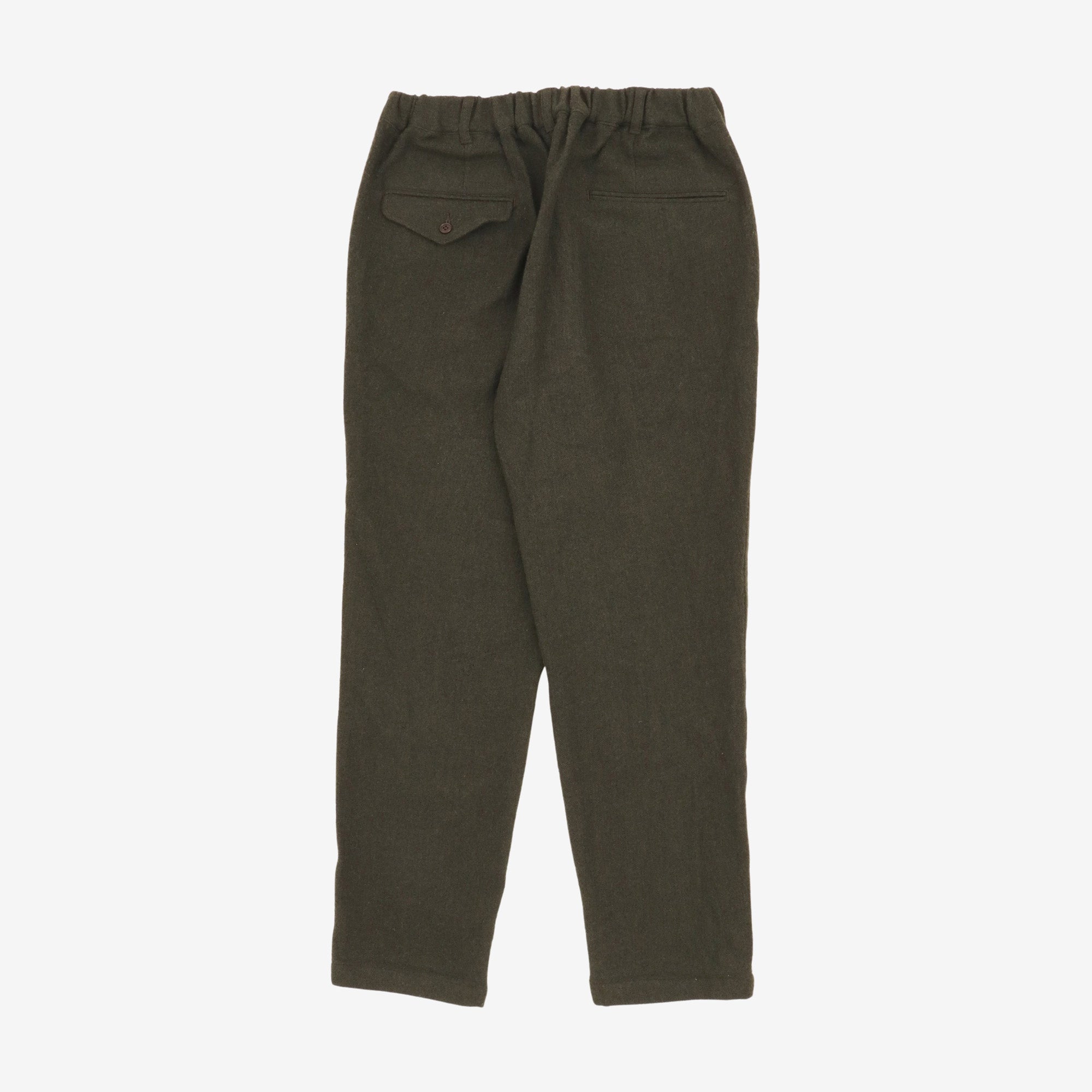 Tapered Wool Easy Pant
