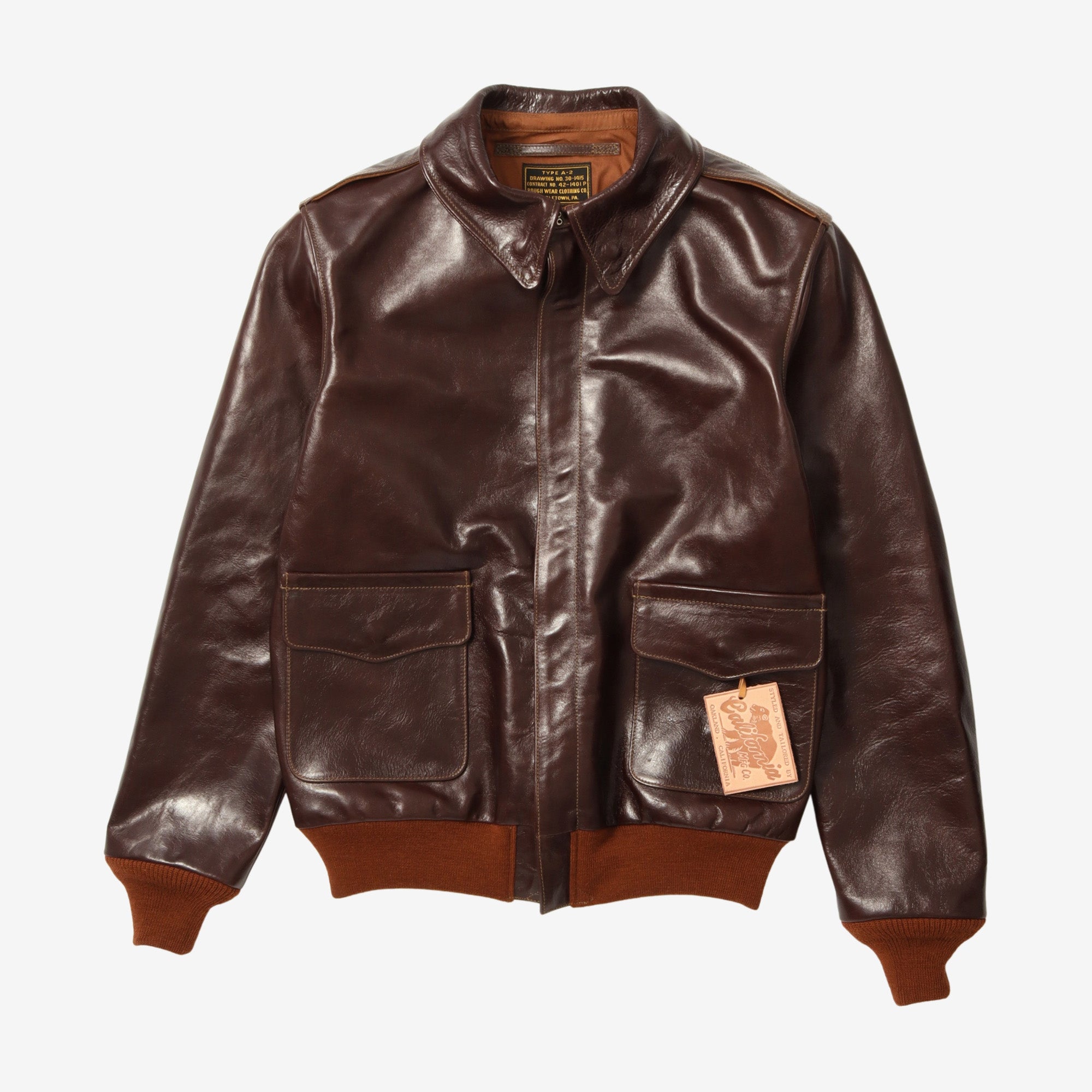 Rough Wear Type A-2 Leather Flight Jacket