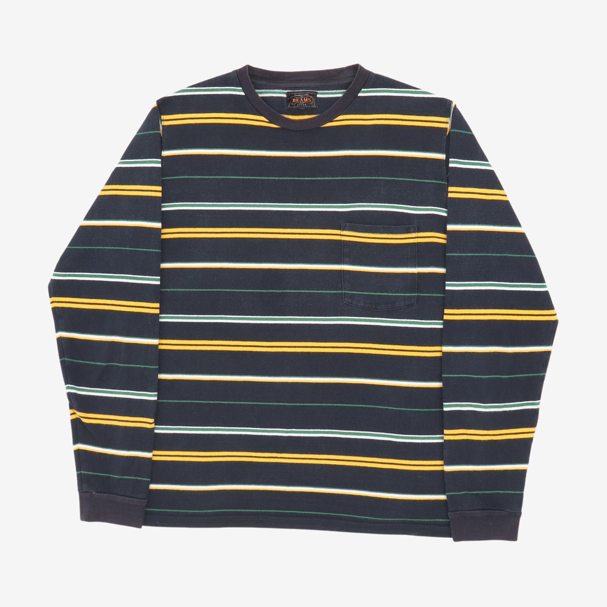 Multistripe LS Pocket Tee