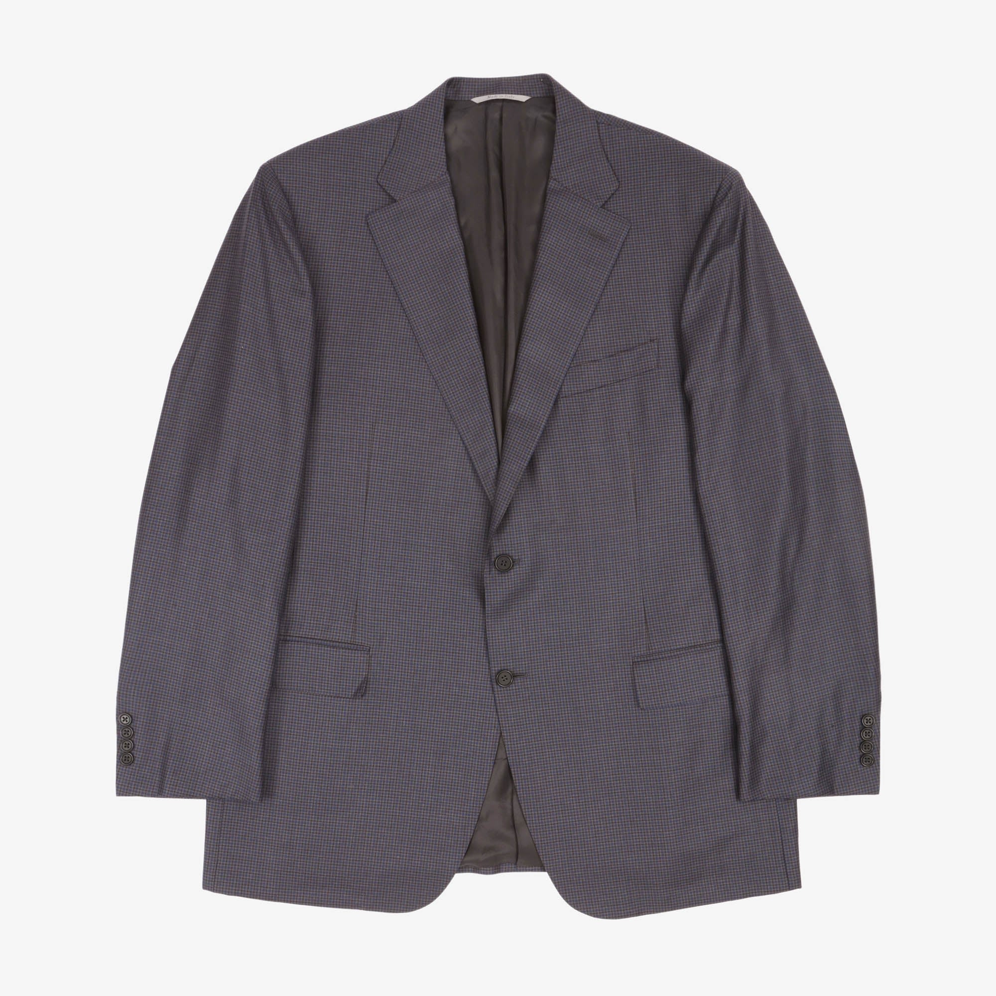 Check Wool Blazer