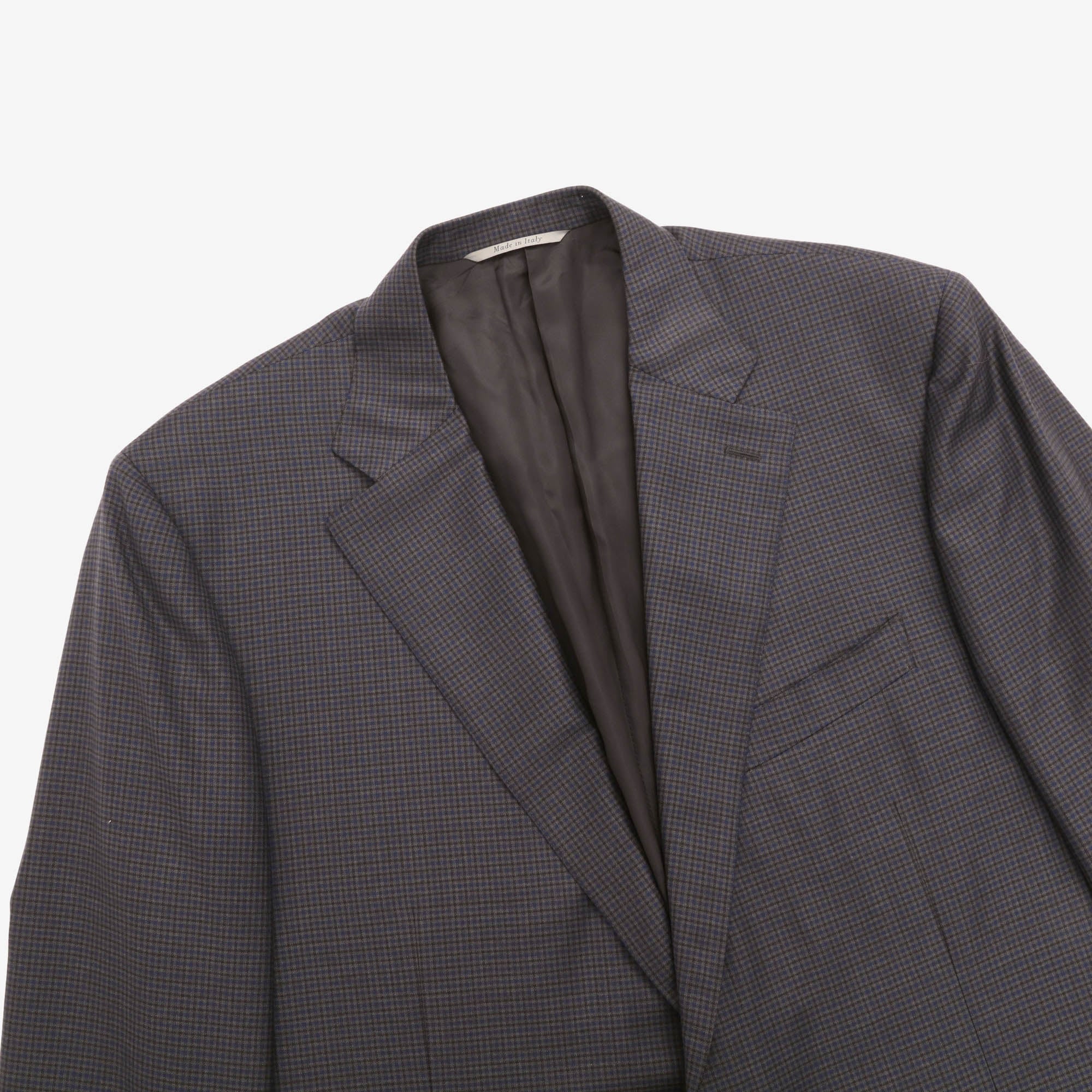 Check Wool Blazer
