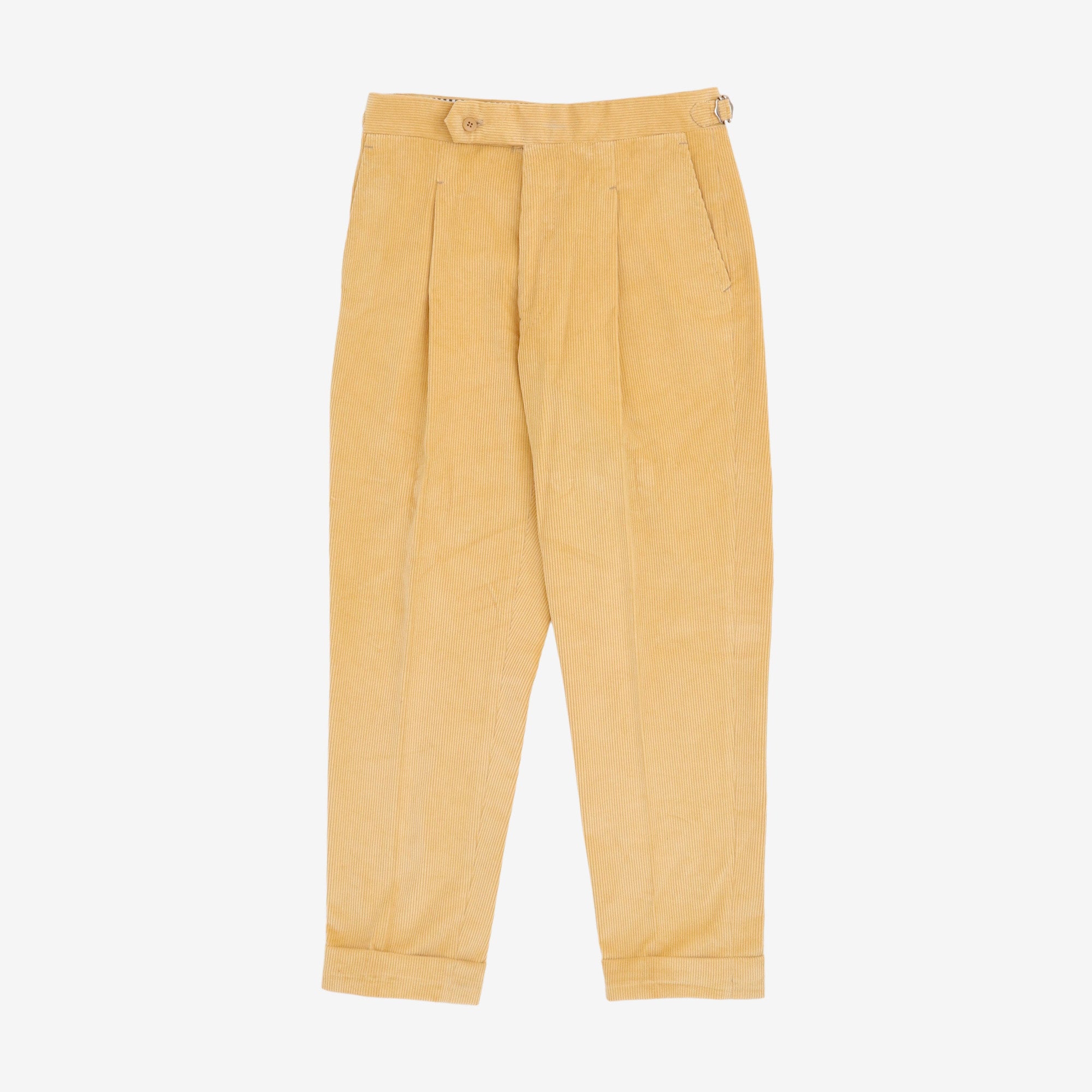 Pleated Corduroy Trousers (30W X 28L)