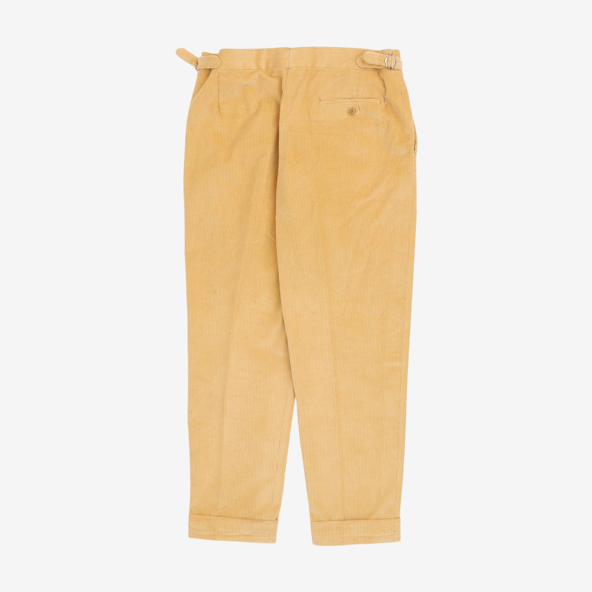 Pleated Corduroy Trousers (30W X 28L)