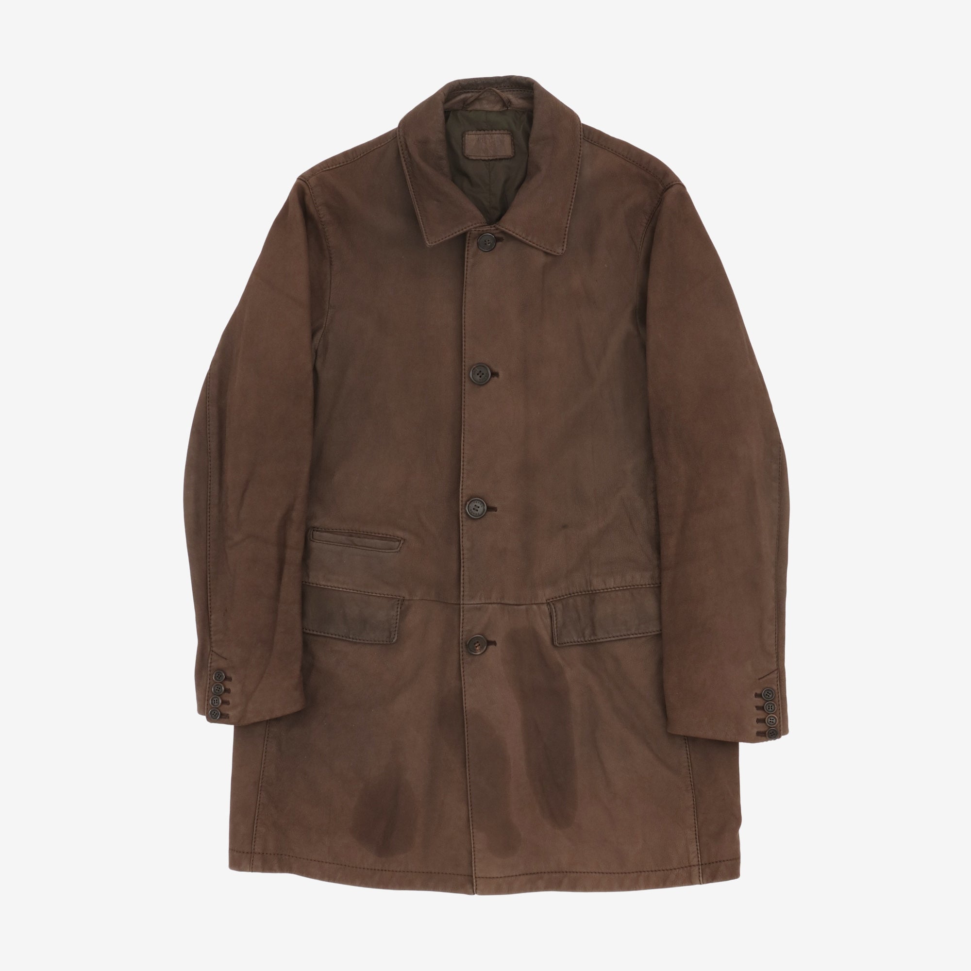 Leather Car Coat