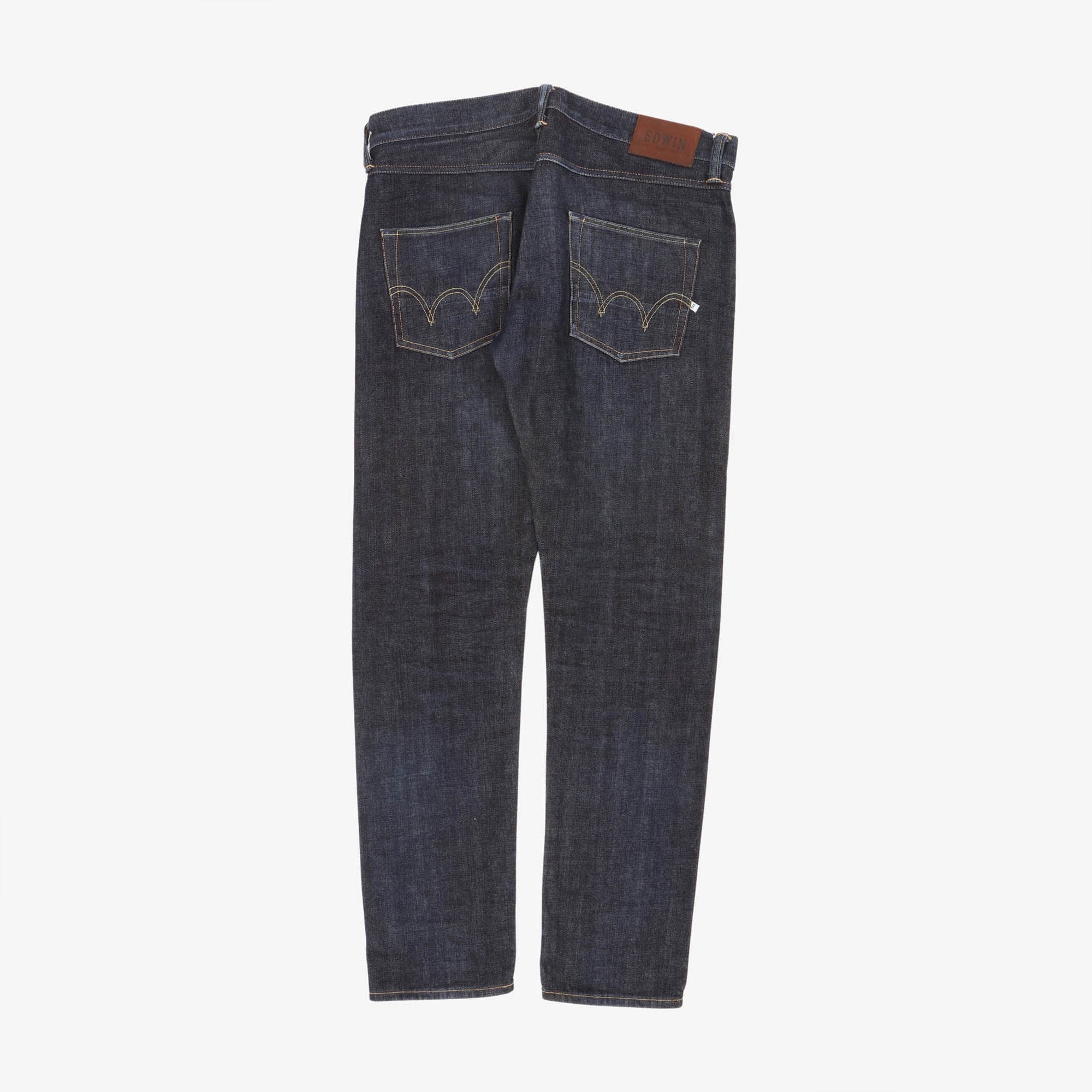 ED-55 Relaxed Tapered Selvedge Jeans (36W X 33L)