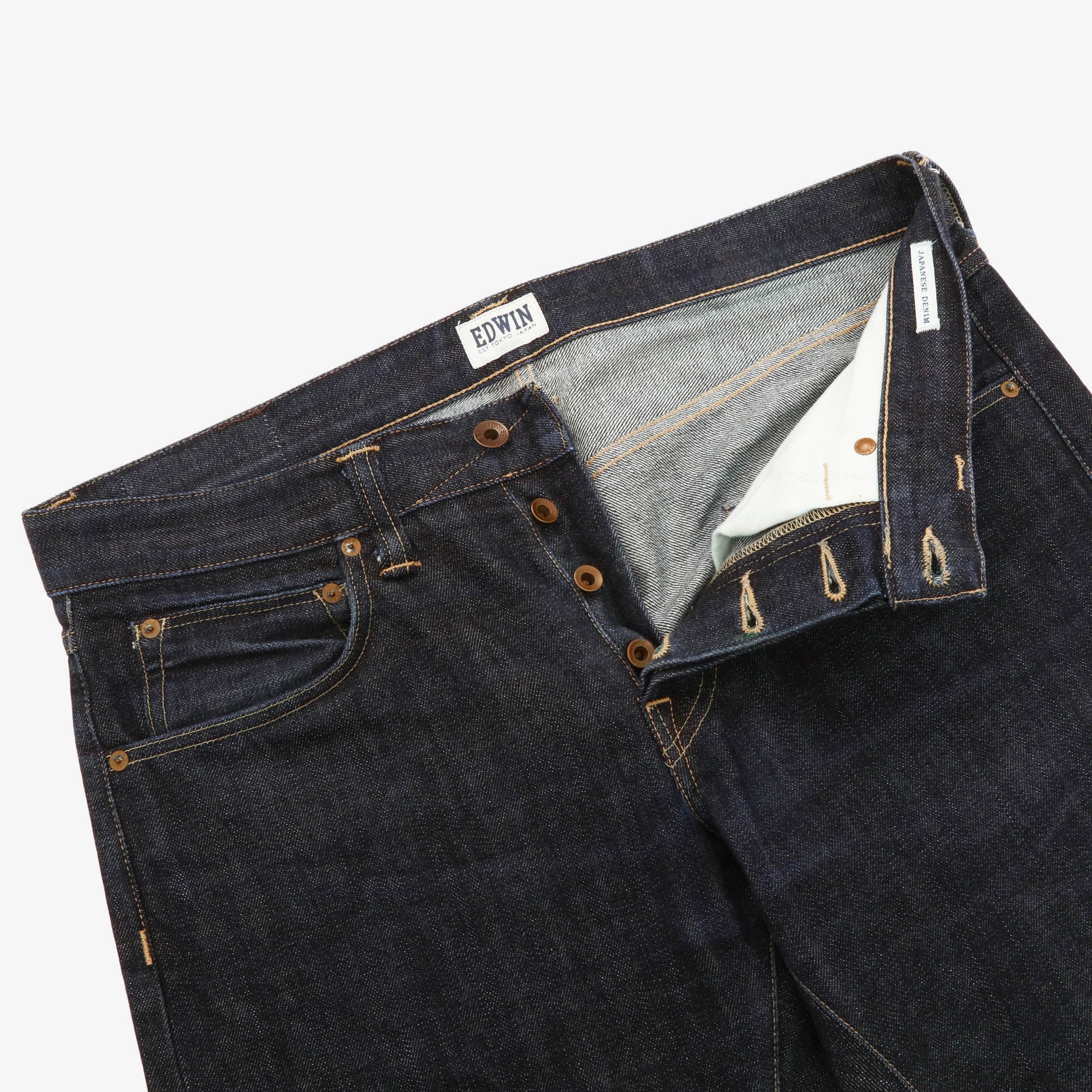 ED-55 Relaxed Tapered Selvedge Jeans (36W X 33L)