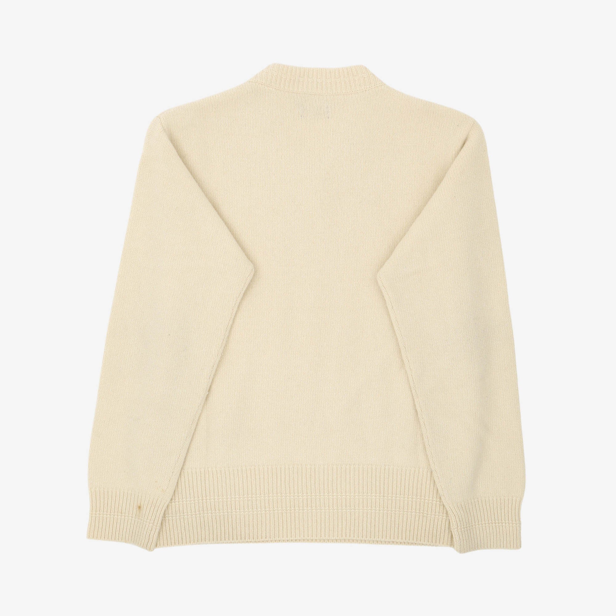 Merino Cashmere Cable Knit V Neck Sweater