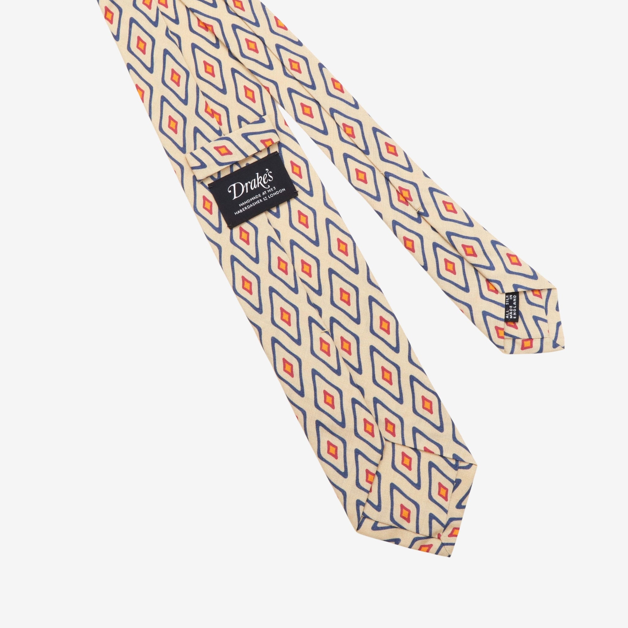 Diamond Print Silk Tie