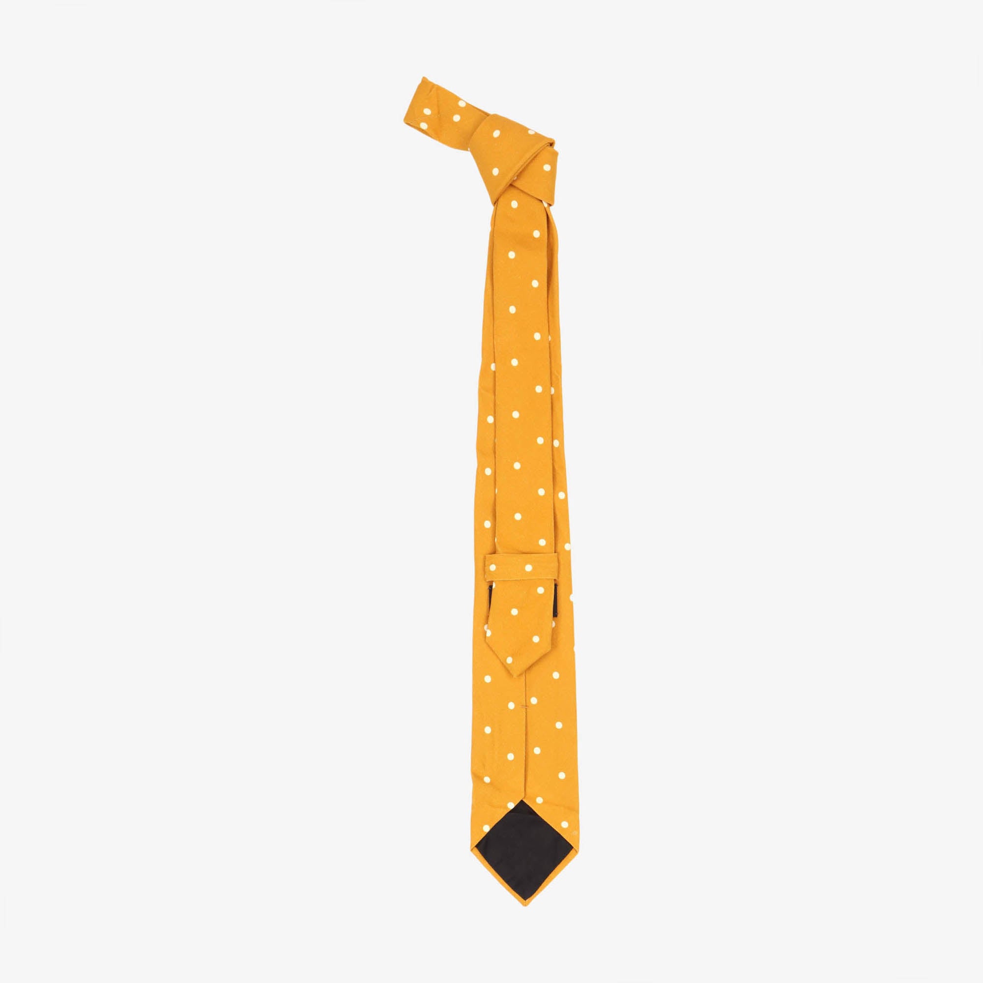 Polka Dot Linen Blend Tie