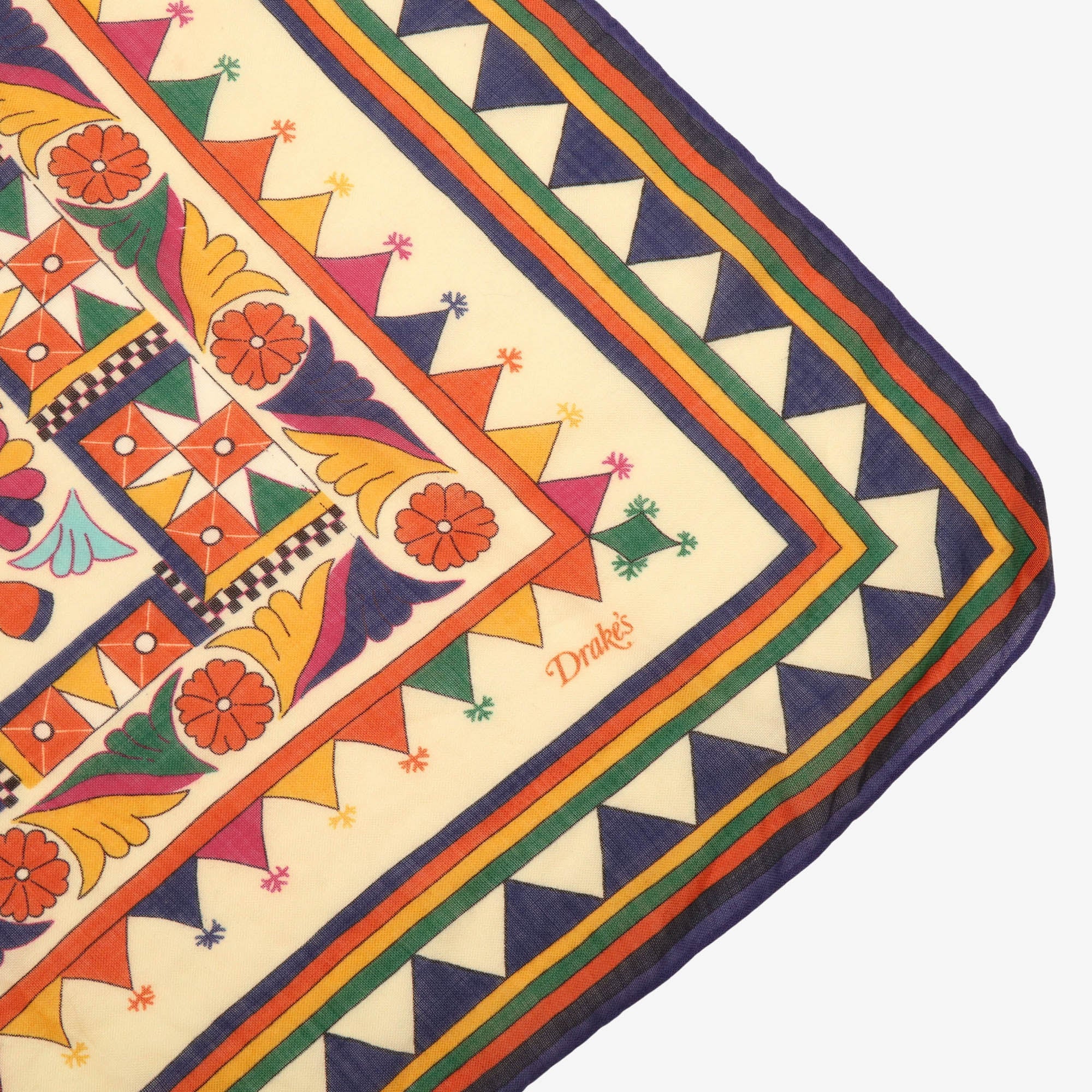 Maharaja Print Wool Silk Bandana