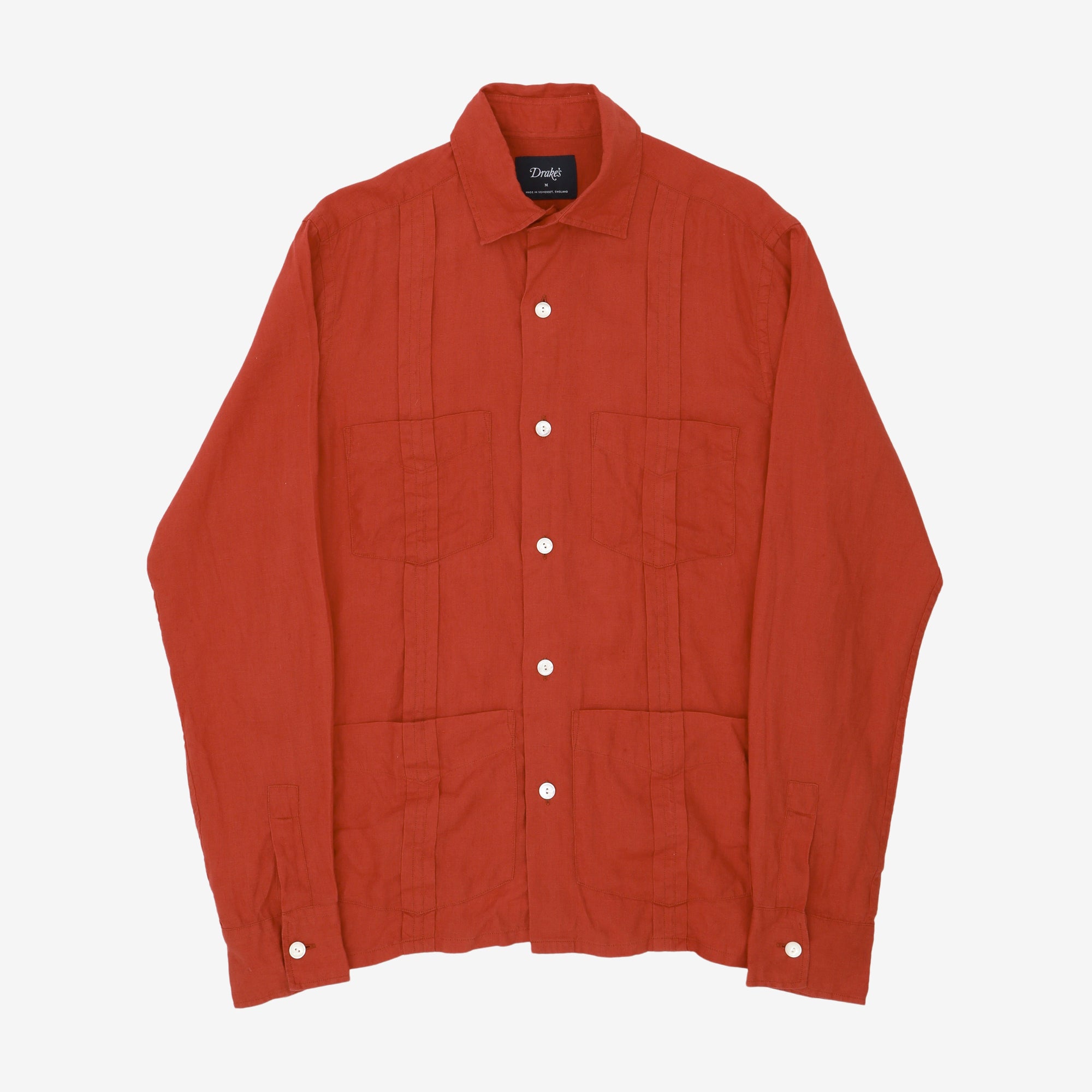 Linen Twill Cuban Shirt