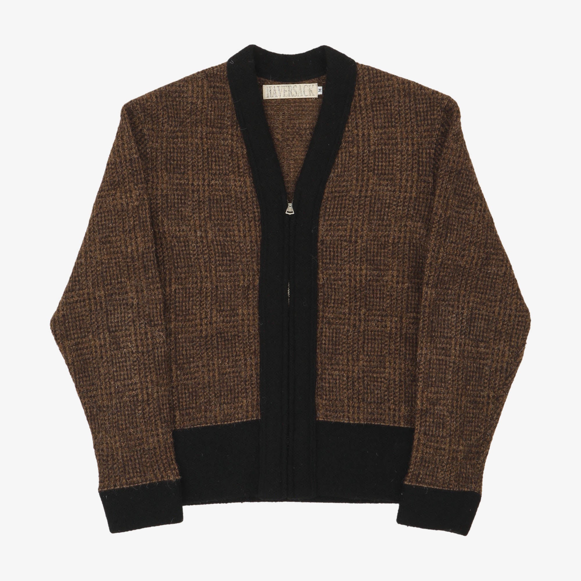 Tweed Knit Zip Cardigan