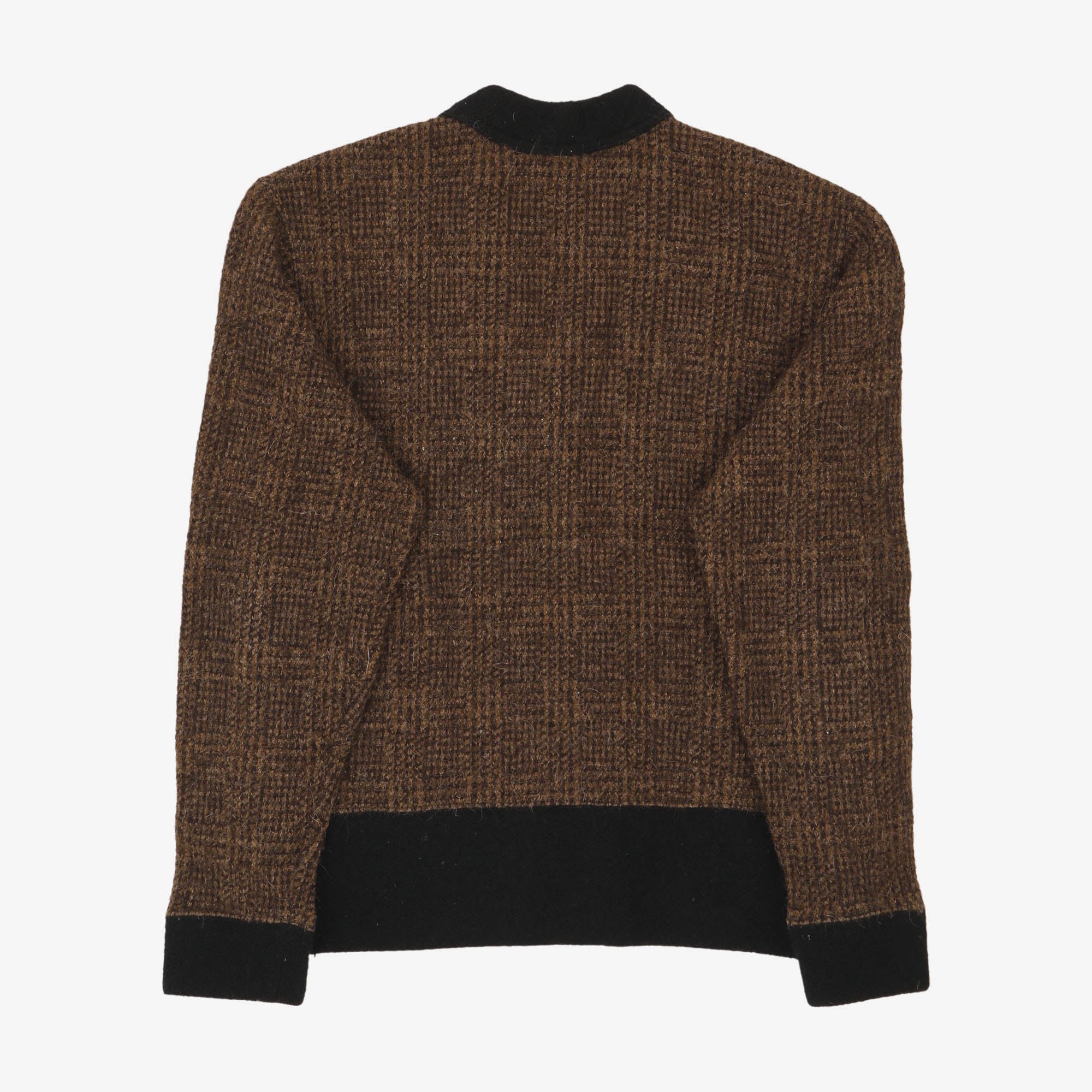 Tweed Knit Zip Cardigan