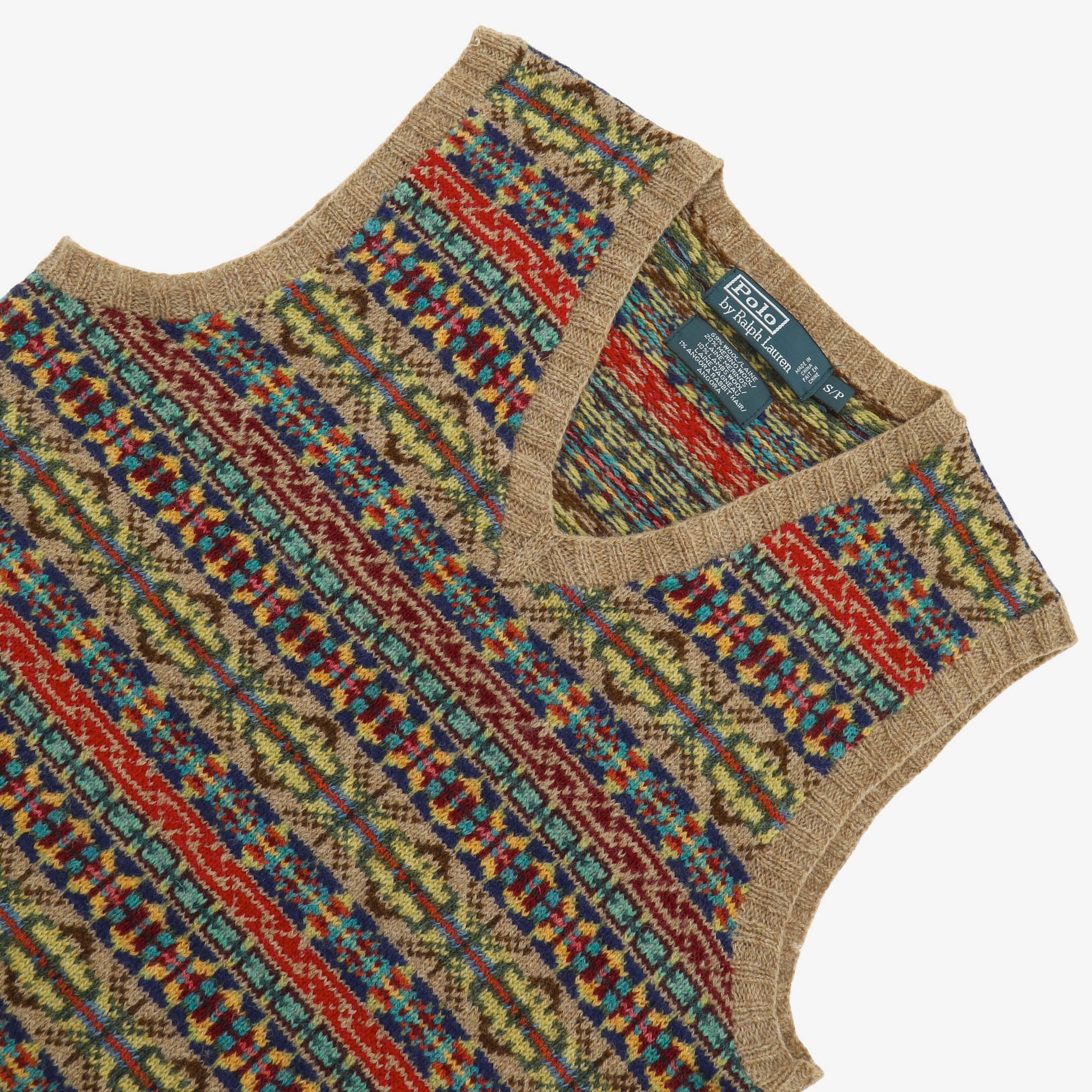 Fair Isle V Neck Sweater Vest
