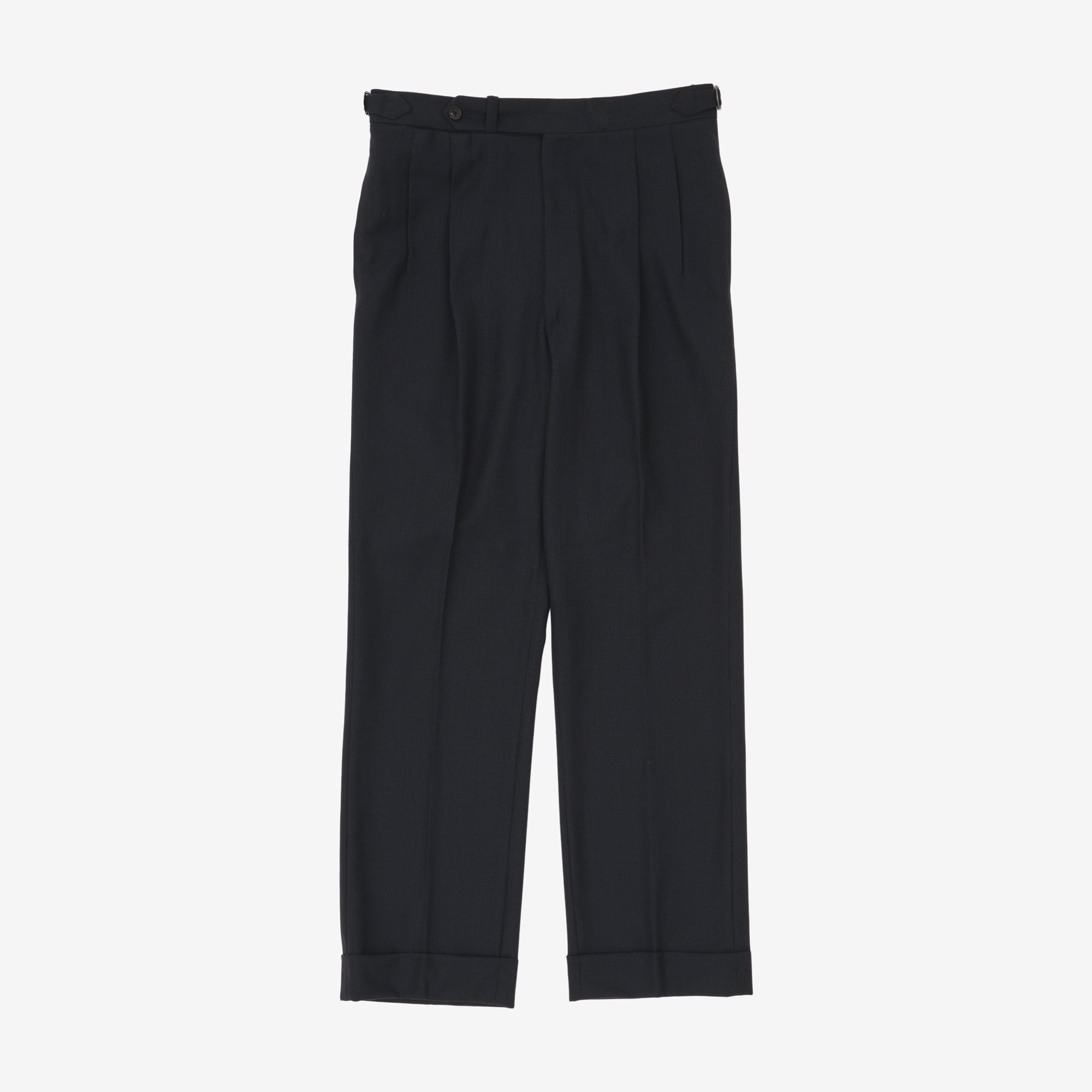 MTM Double Pleated Wool Trousers (32W X 30.5L)