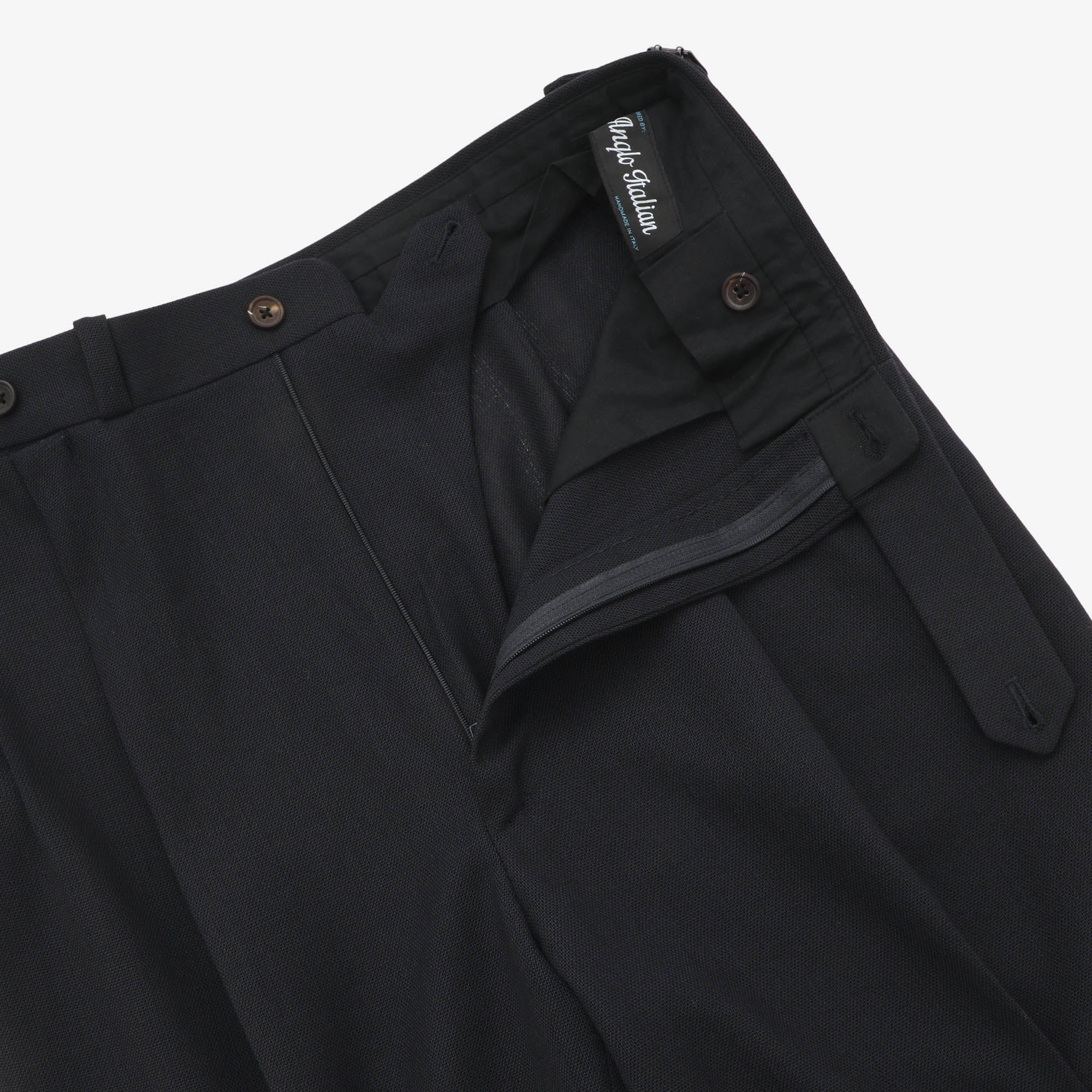 MTM Double Pleated Wool Trousers (32W X 30.5L)