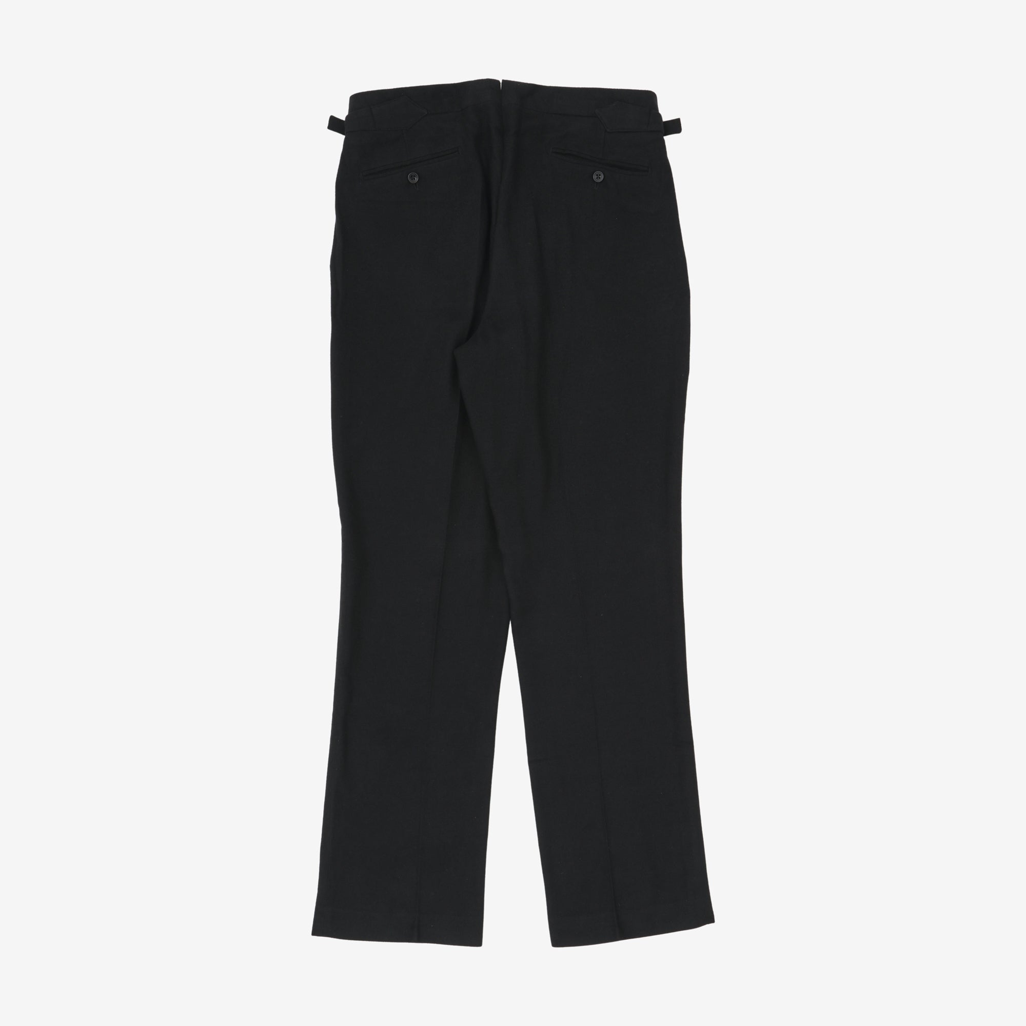 Flannel Twill Pleated Trousers (32W X 32.5L)