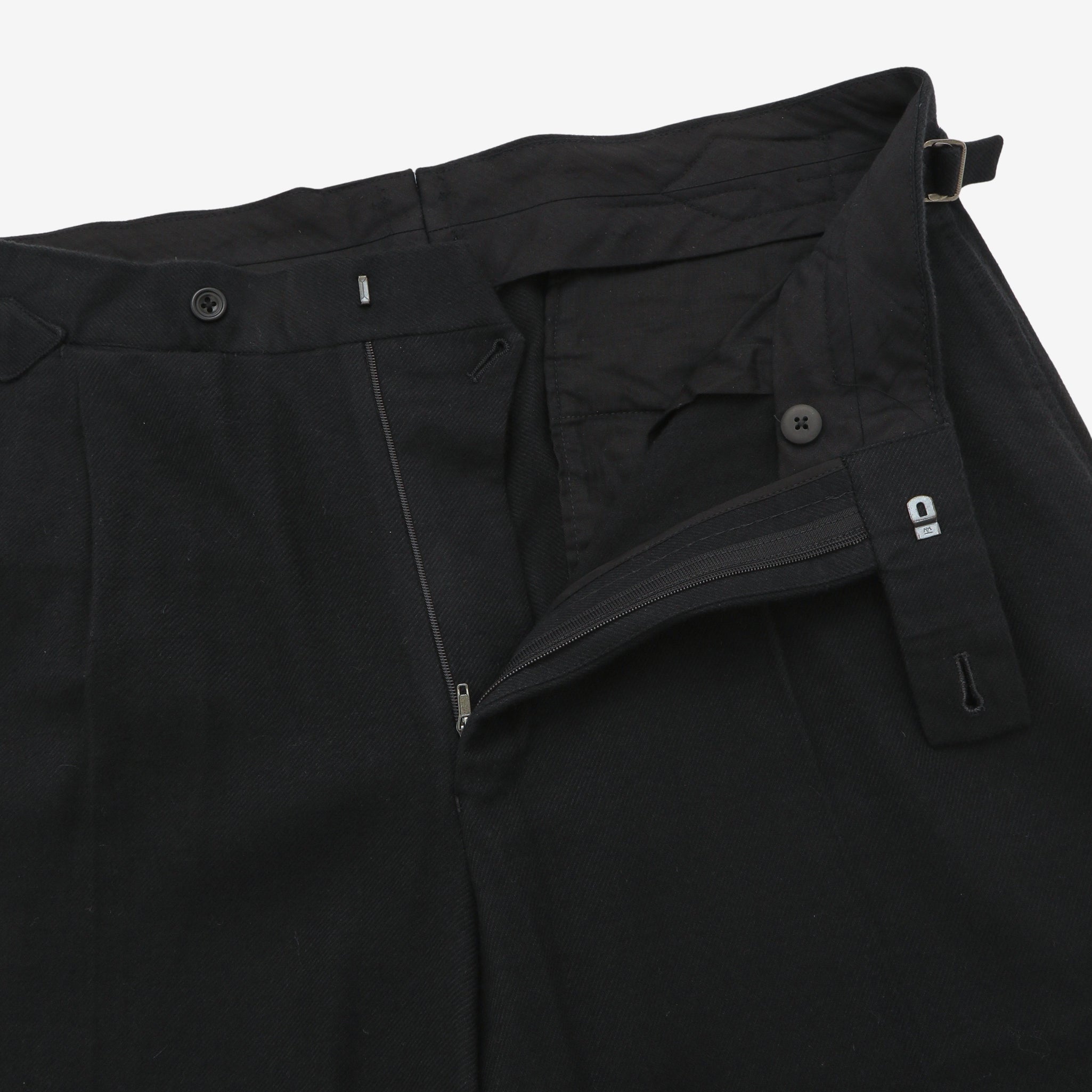 Flannel Twill Pleated Trousers (32W X 32.5L)