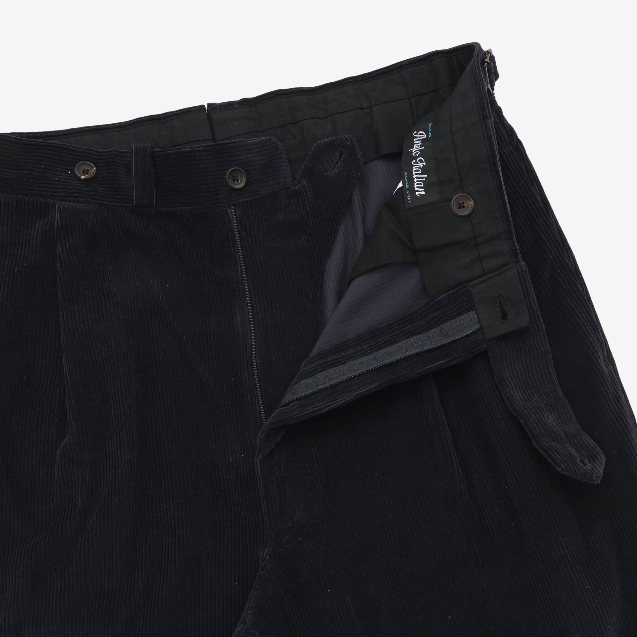 MTM Double Pleated Corduroy Trousers (32W X 31L)