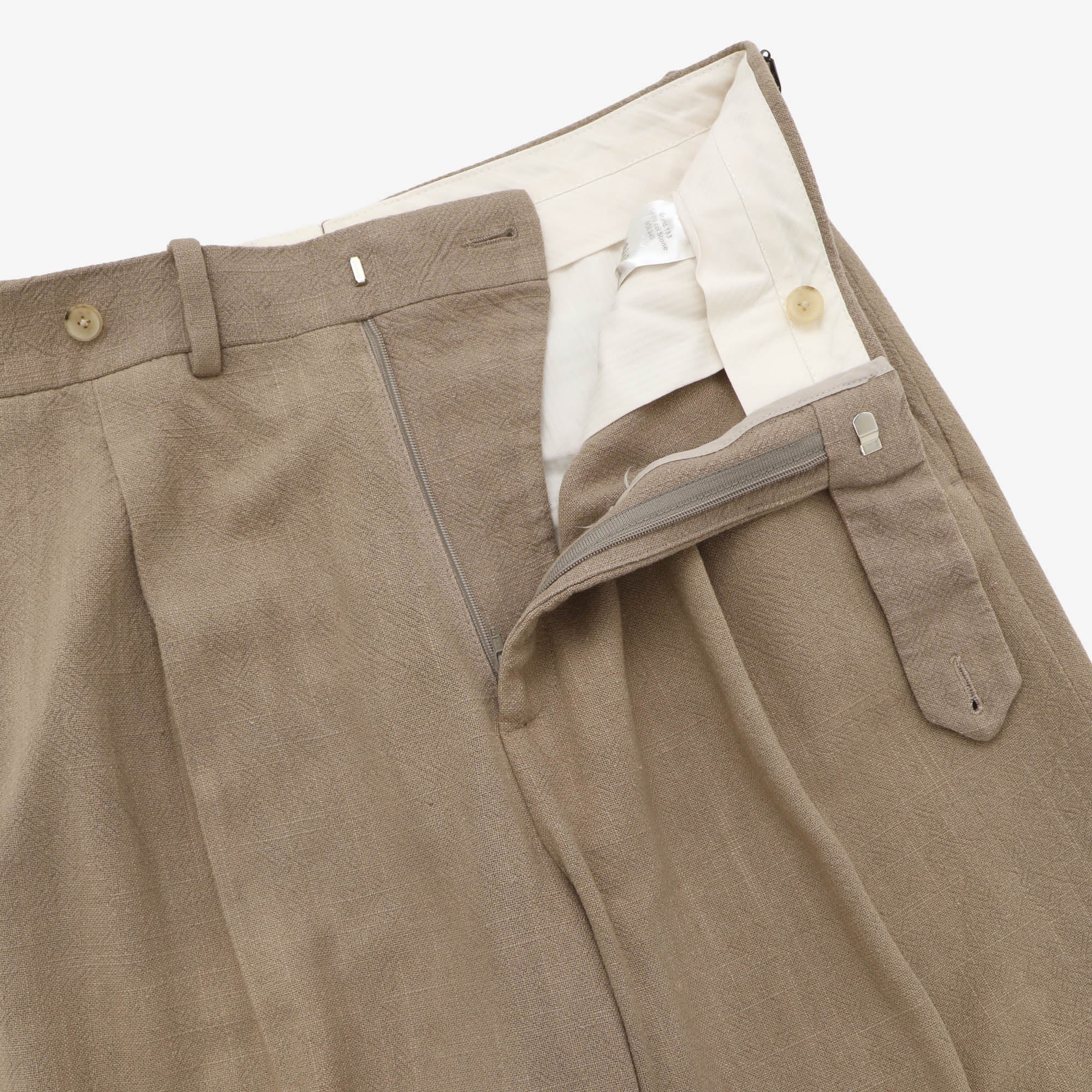 Stonewashed Linen Oscar Trousers (31W X 30.5L)