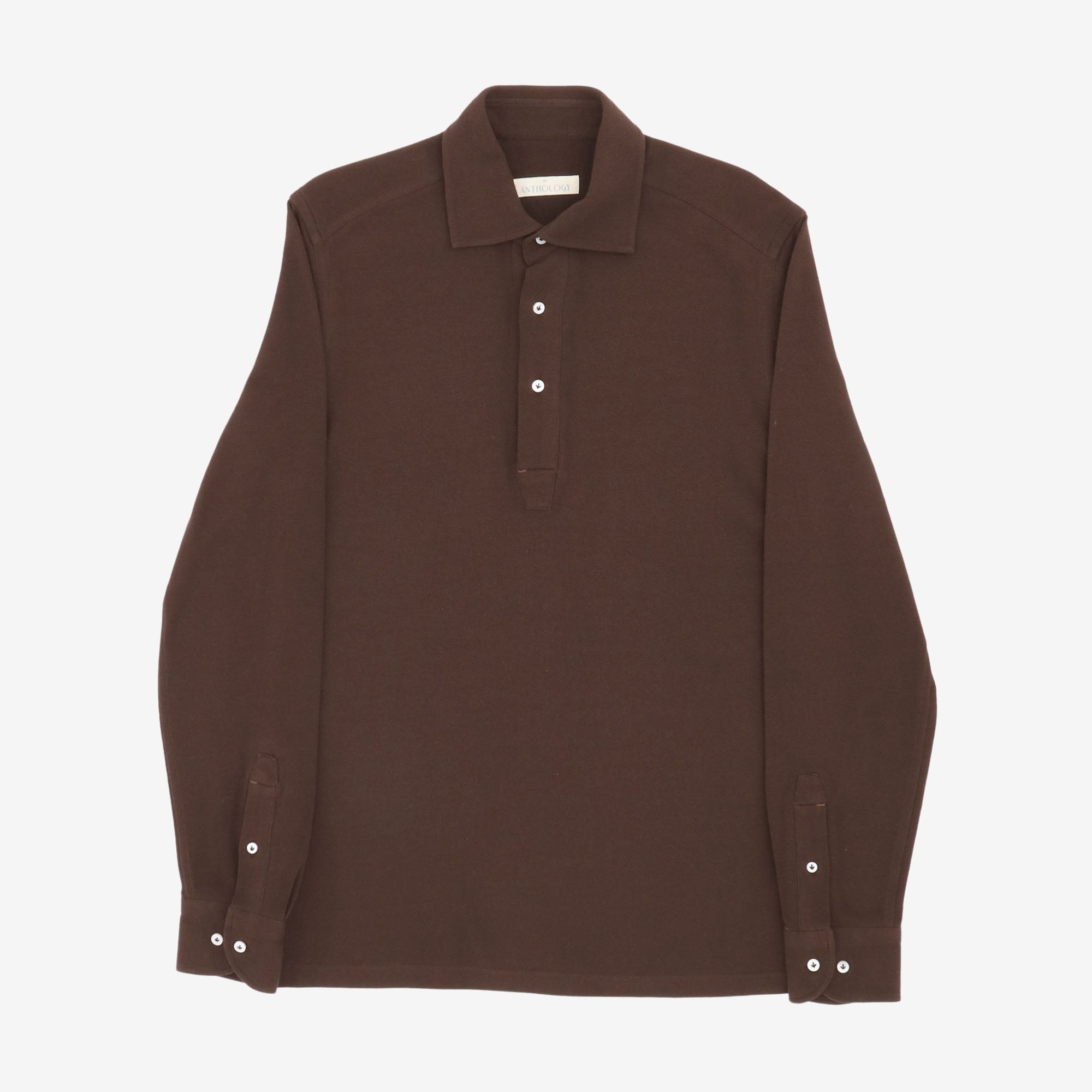 Pique Spread Collar Polo